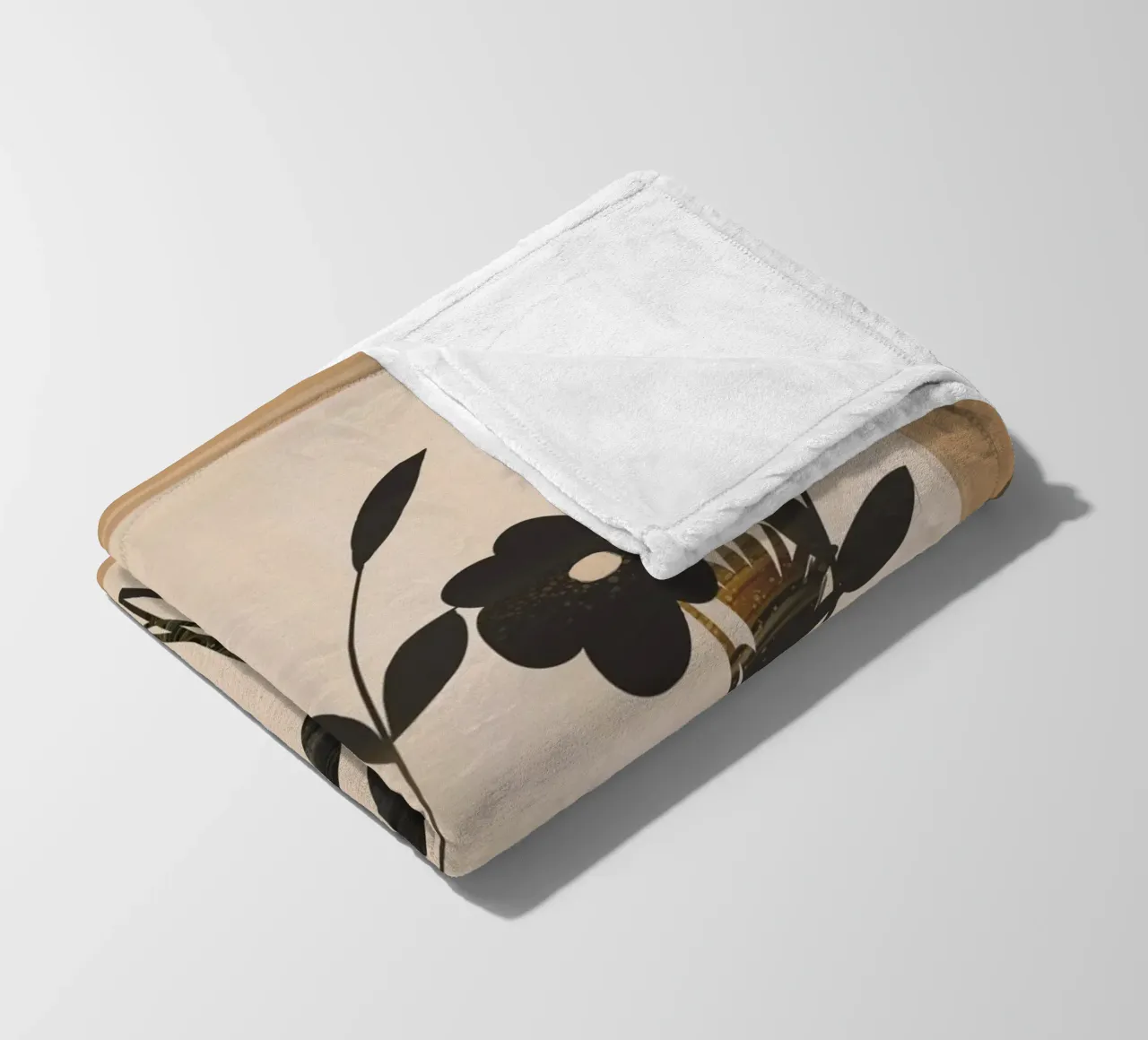 Abstract Art Minimal Flowers 1 coperta in pile da Nadjaa
