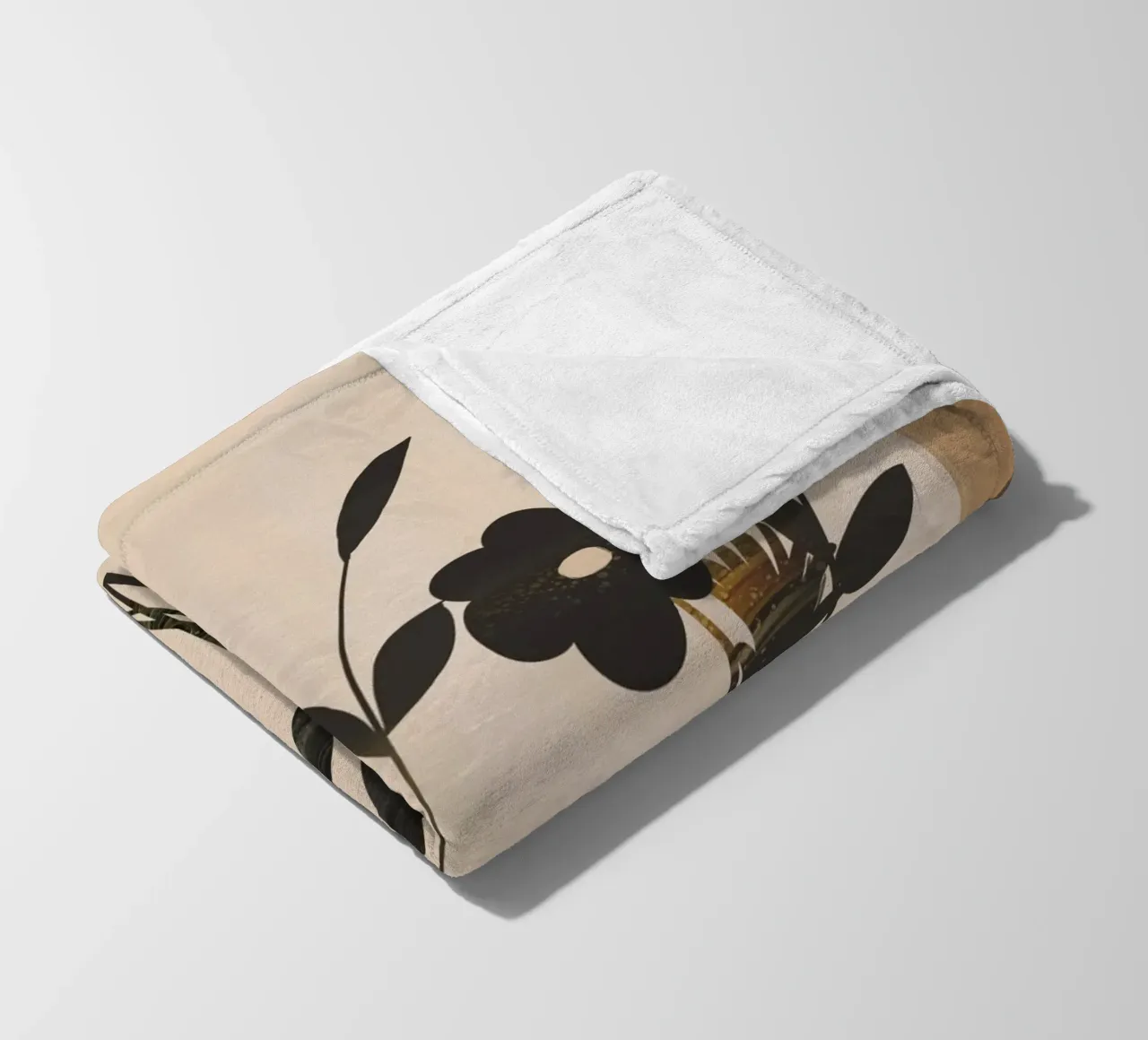 Abstract Art Minimal Flowers 1 coperta in pile da Nadjaa