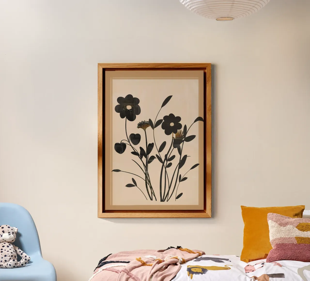 Abstract Art Minimal Flowers 1 alluminio dibond da Nadjaa