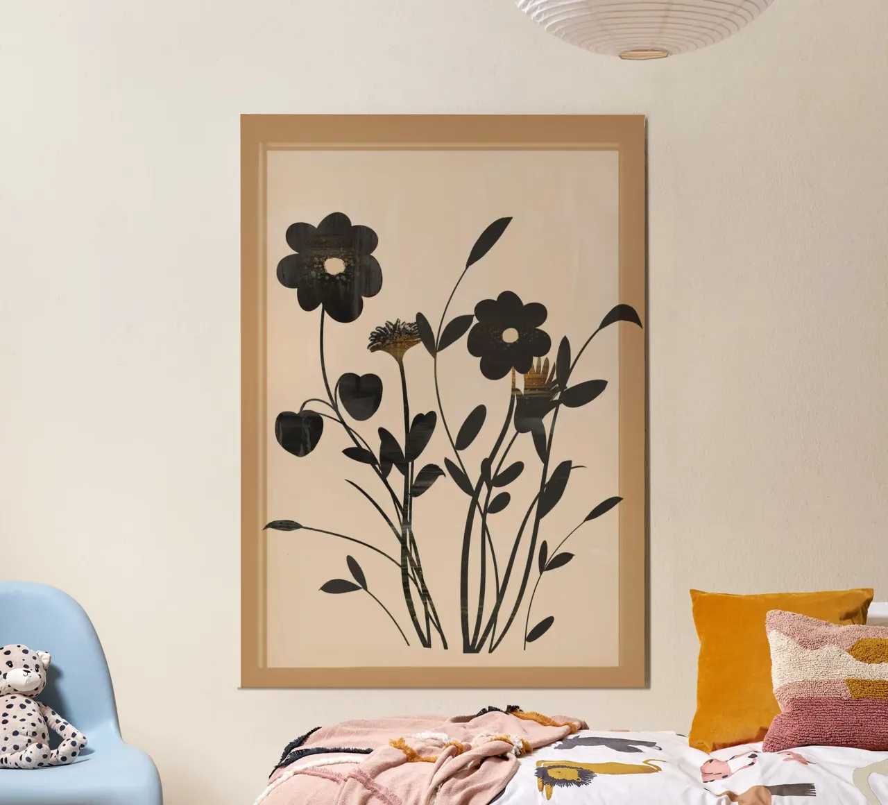 Abstract Art Minimal Flowers 1 alluminio dibond da Nadjaa