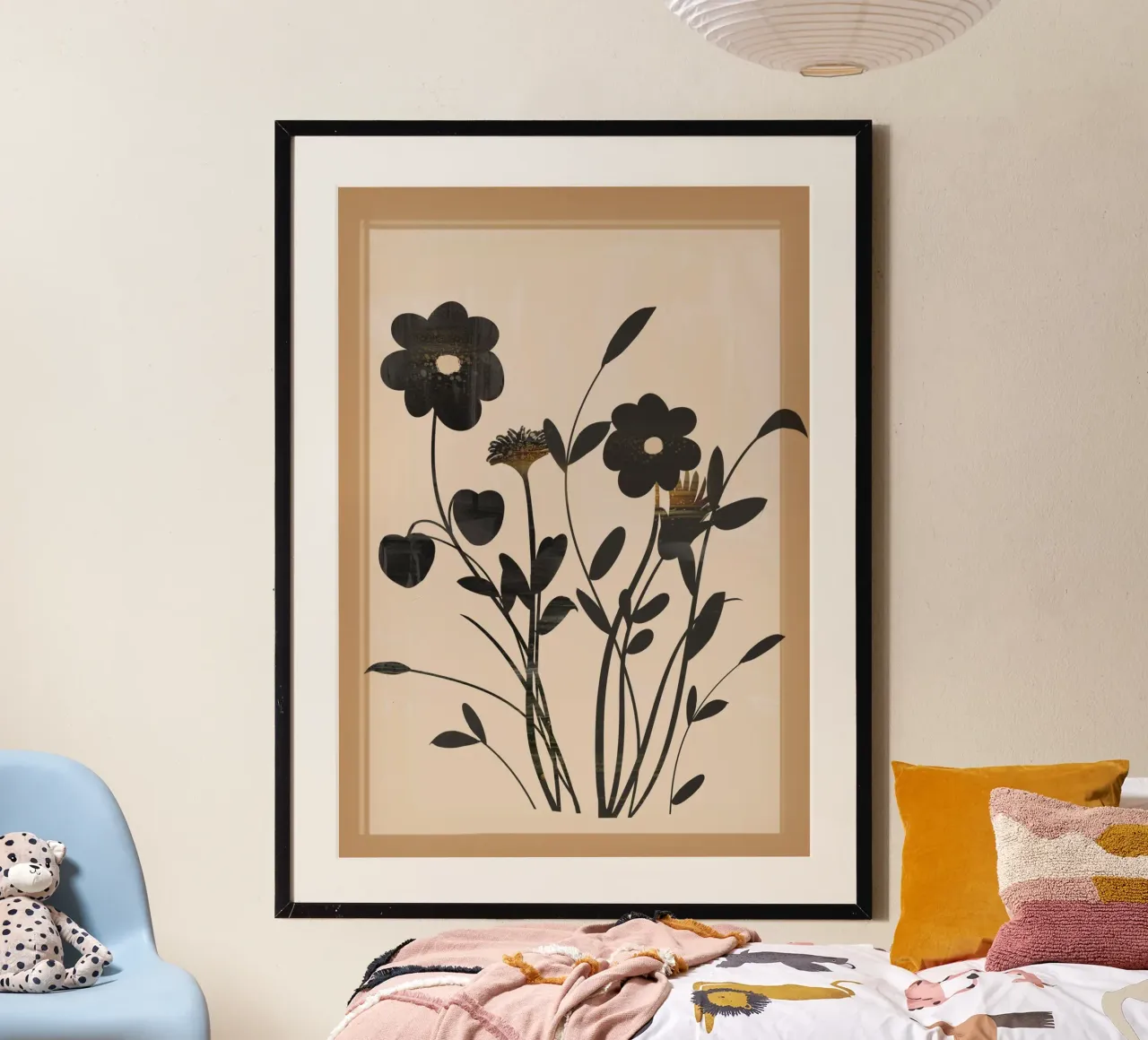 Abstract Art Minimal Flowers 1 carta hahnemühle da Nadjaa