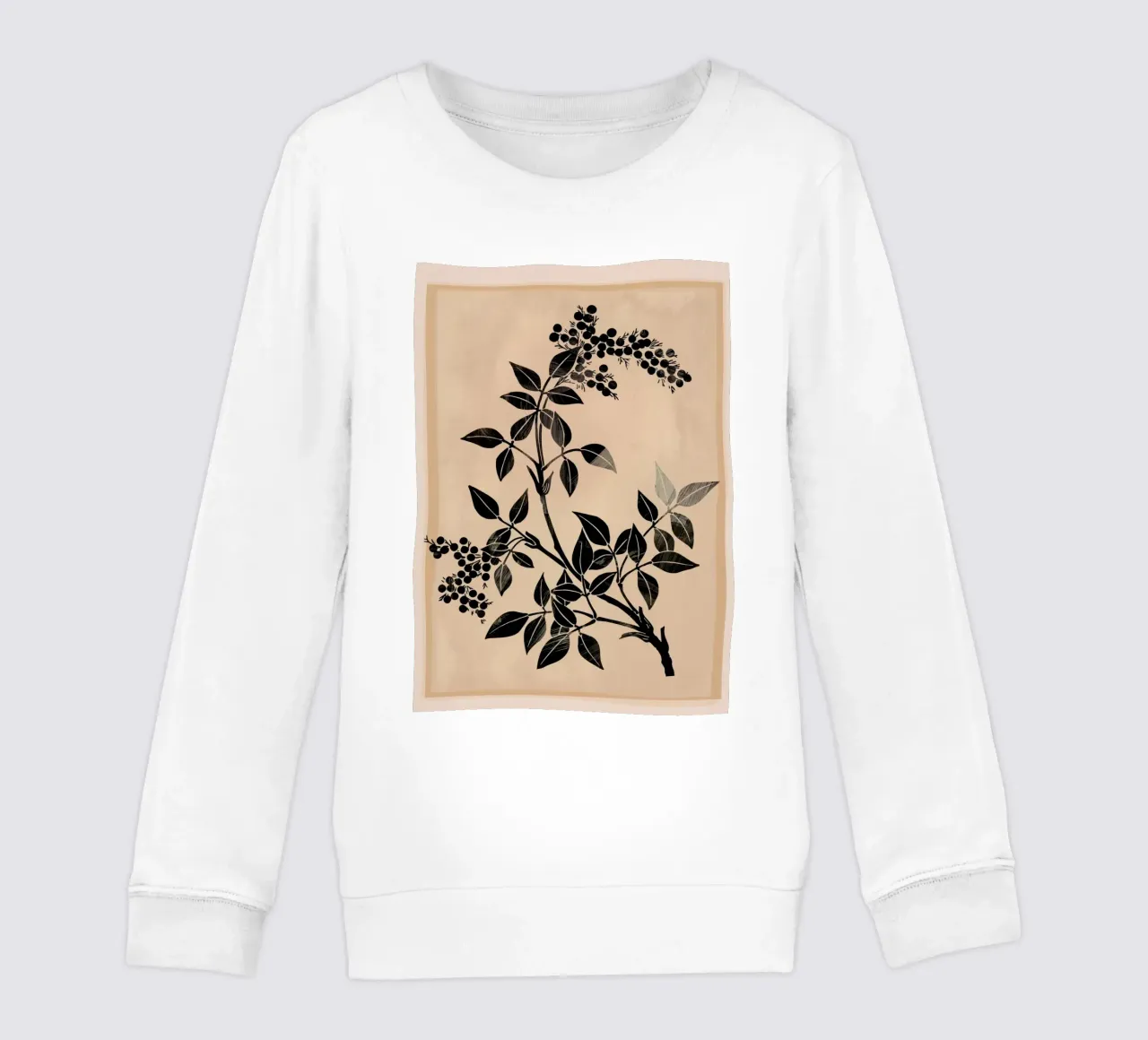 Abstract Art Minimal Plant 5 felpa bambino da Nadjaa