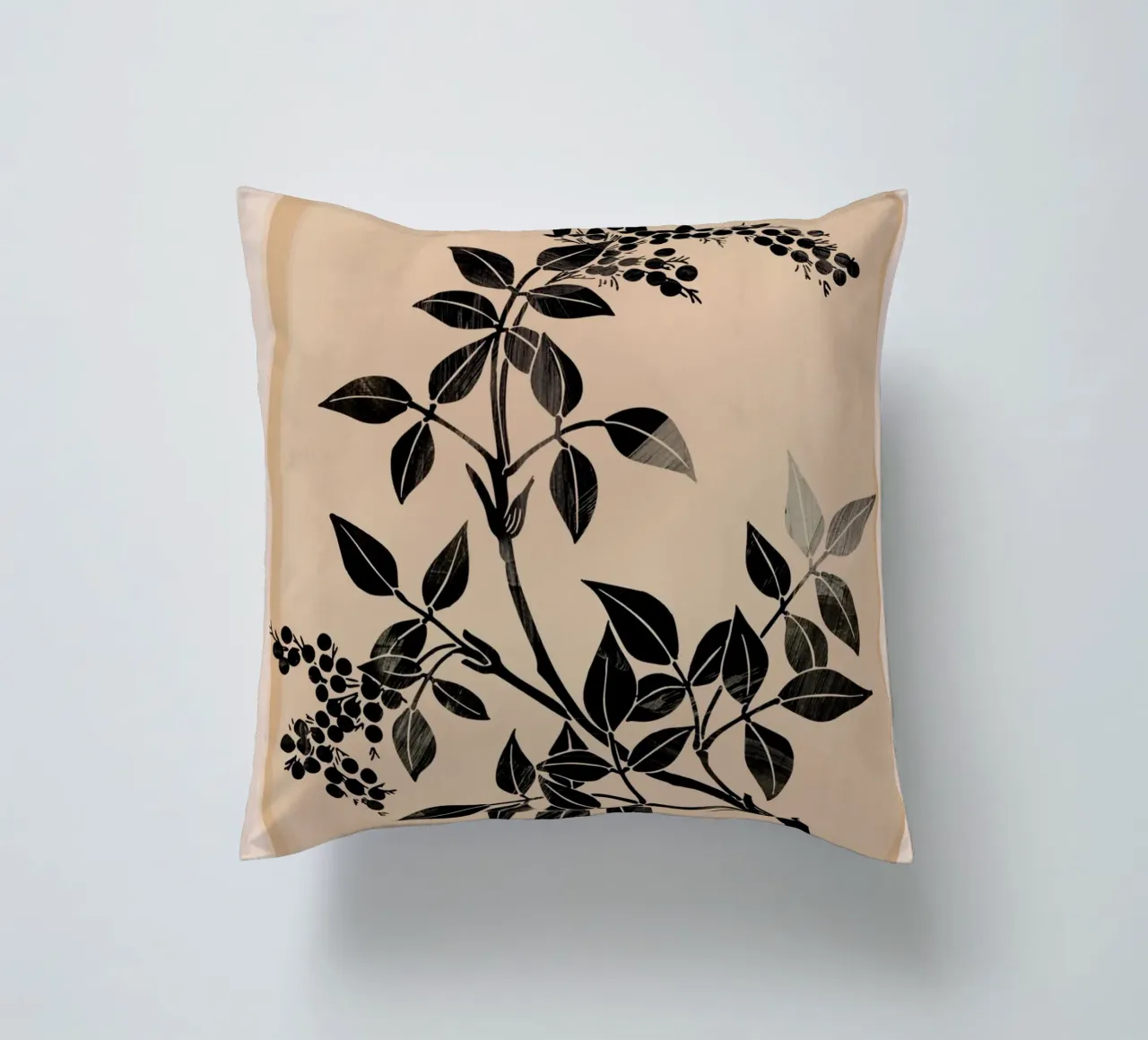 Abstract Art Minimal Plant 5 cuscino da Nadjaa