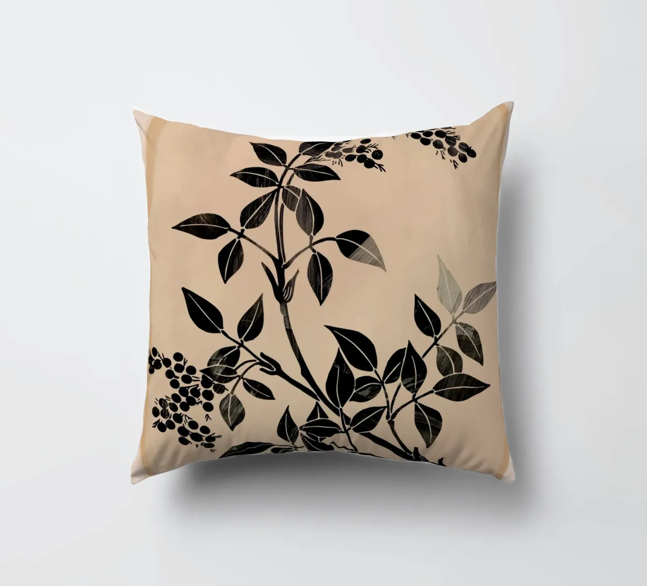 Abstract Art Minimal Plant 5 cuscino da Nadjaa