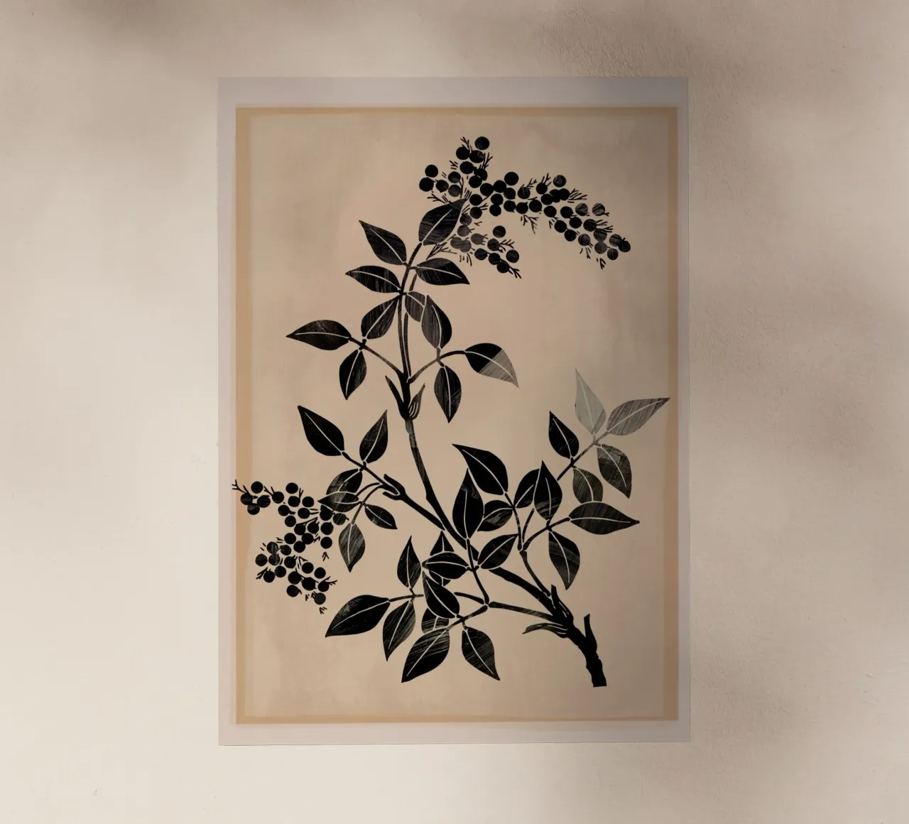 Abstract Art Minimal Plant 5 pellicola backlit da Nadjaa