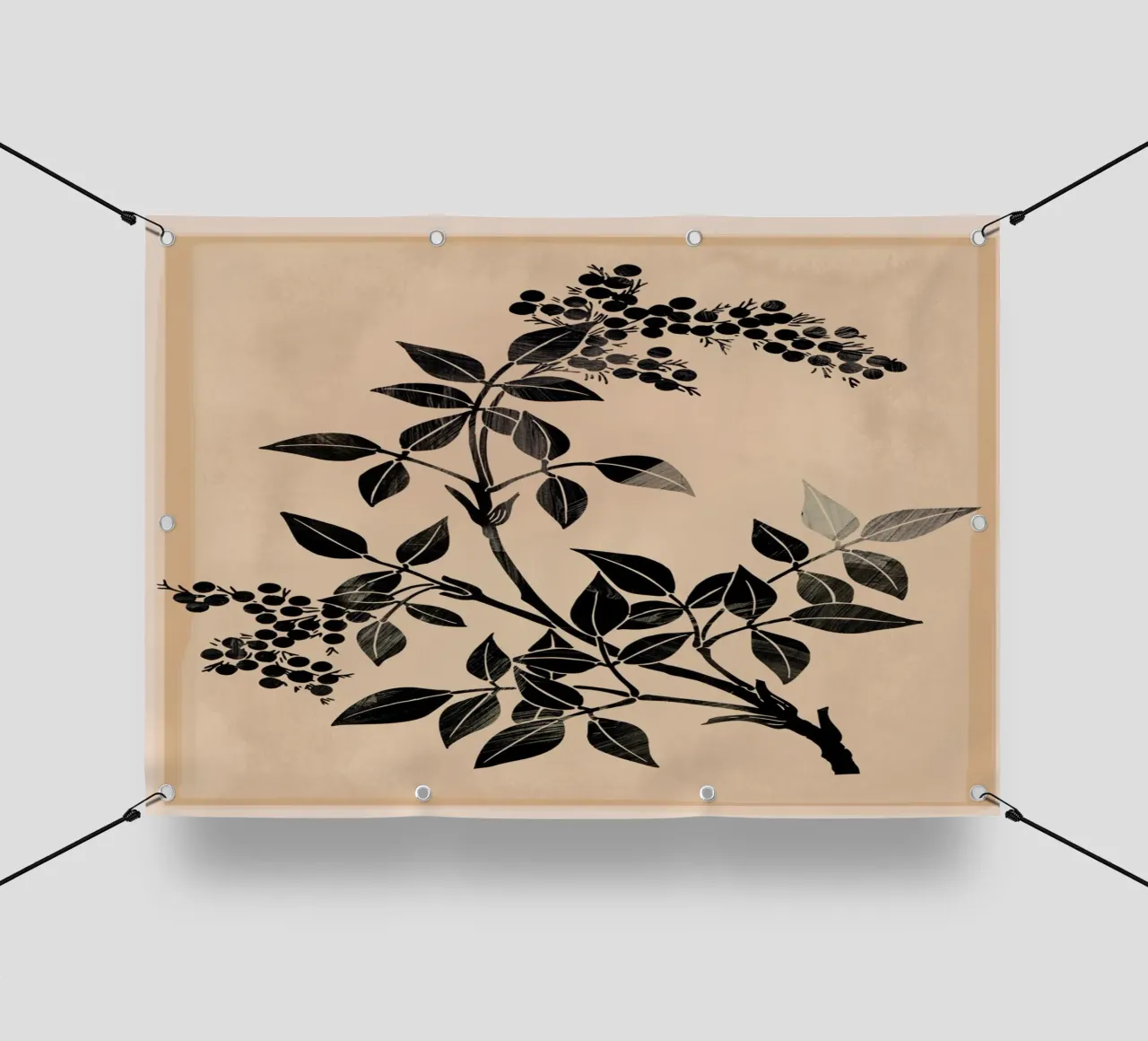 Abstract Art Minimal Plant 5 telo in pvc da Nadjaa