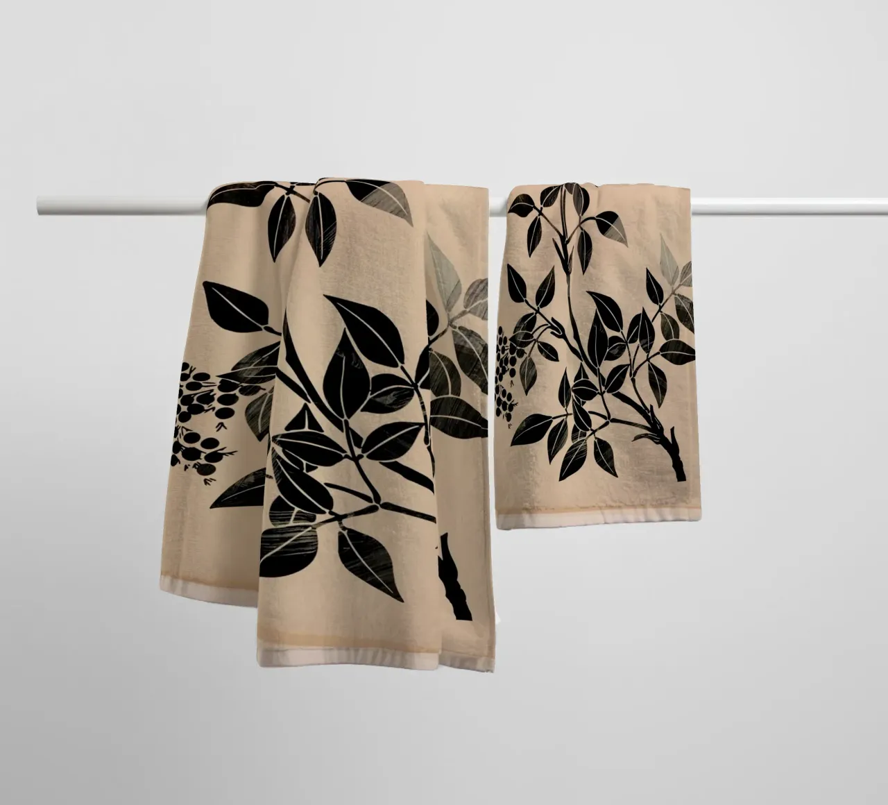 Abstract Art Minimal Plant 5 asciugamano da bagno da Nadjaa
