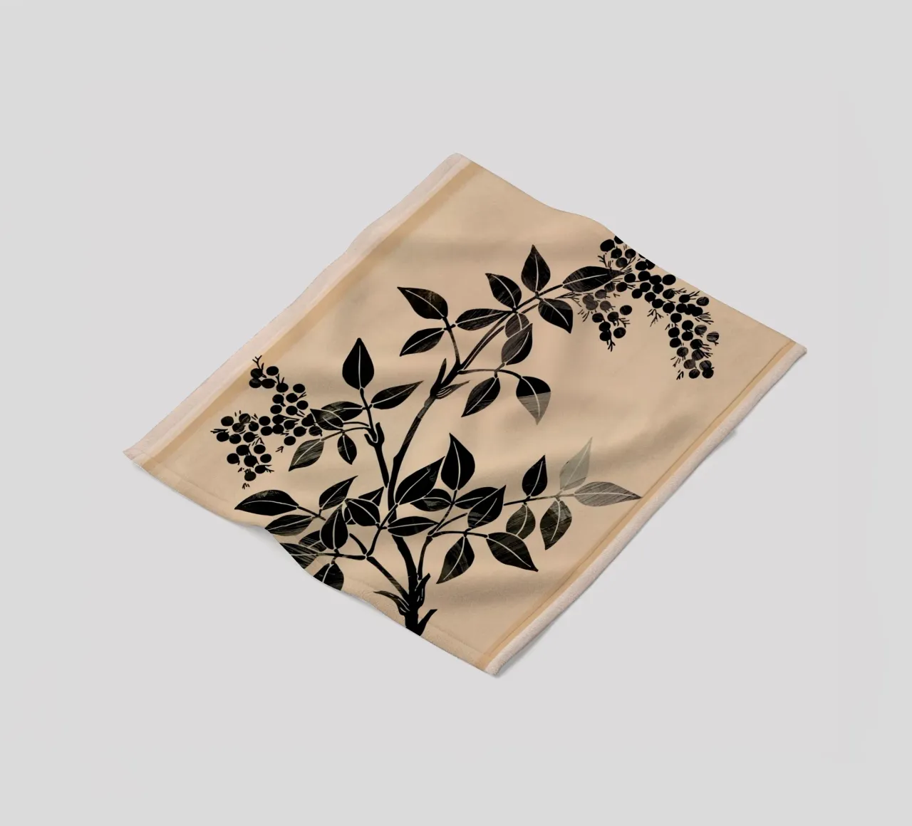 Abstract Art Minimal Plant 5 coperta in pile da Nadjaa