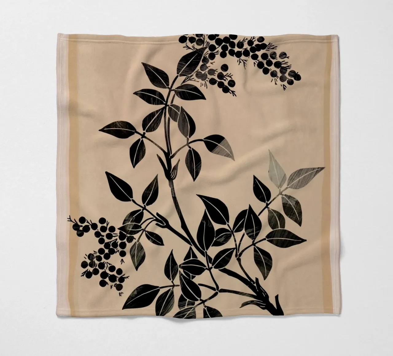 Abstract Art Minimal Plant 5 coperta in pile da Nadjaa