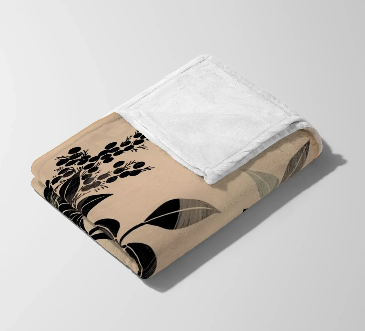 Abstract Art Minimal Plant 5 coperta in pile da Nadjaa