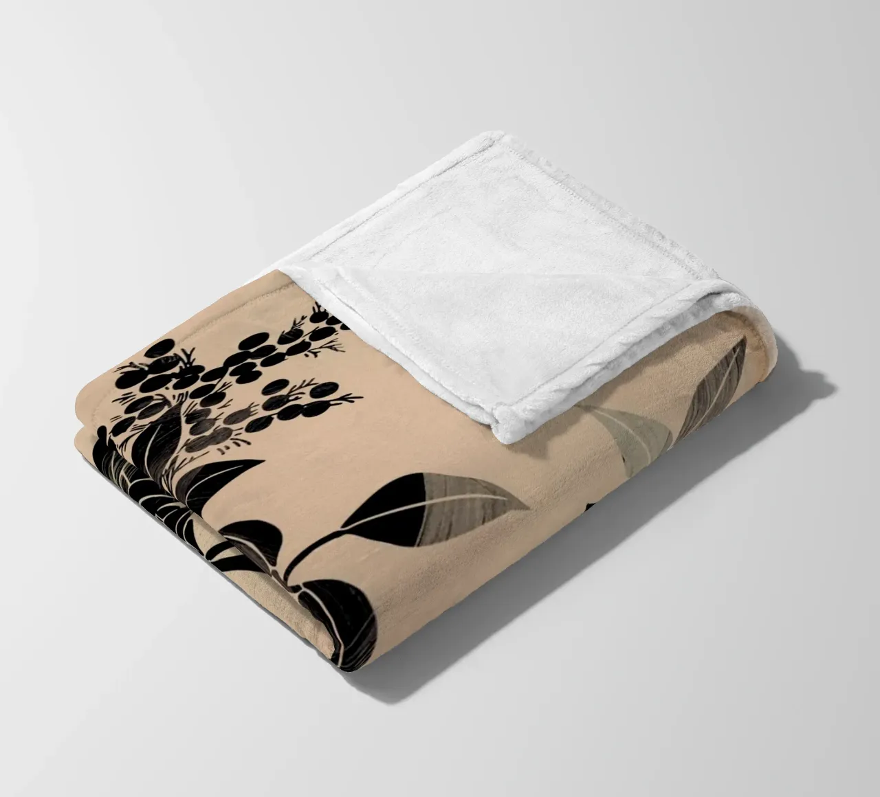 Abstract Art Minimal Plant 5 coperta in pile da Nadjaa