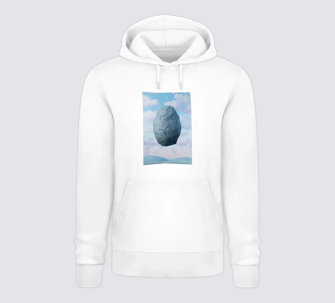 Boulder in the Sky Magritte sudadera con capucha de Classic Art Prints