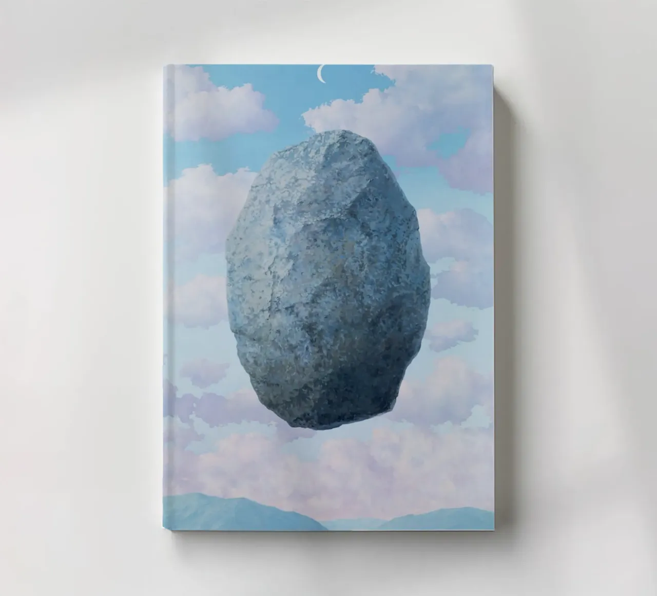 Boulder in the Sky Magritte notebook by Classic Art Prints