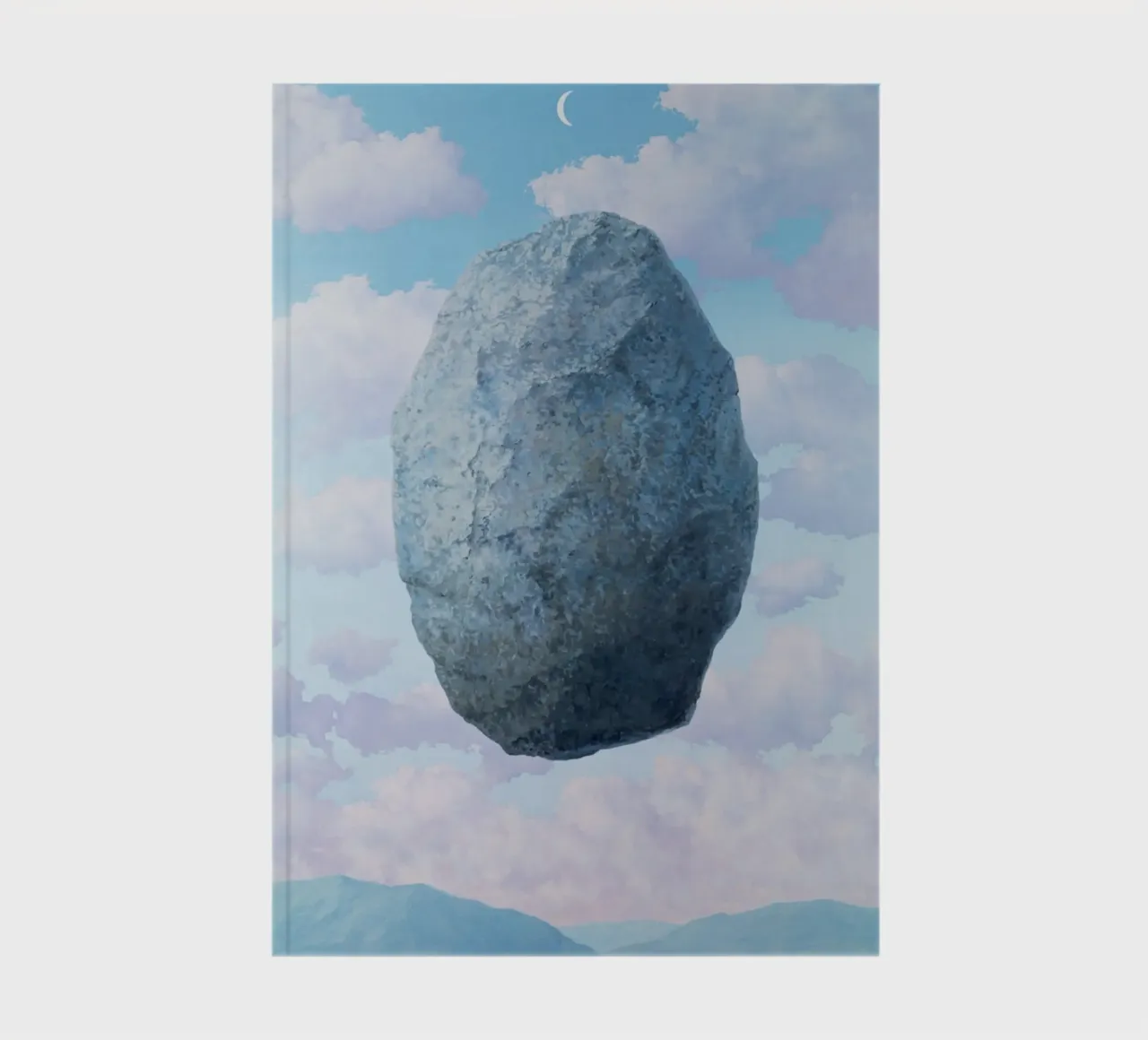 Boulder in the Sky Magritte notebook by Classic Art Prints
