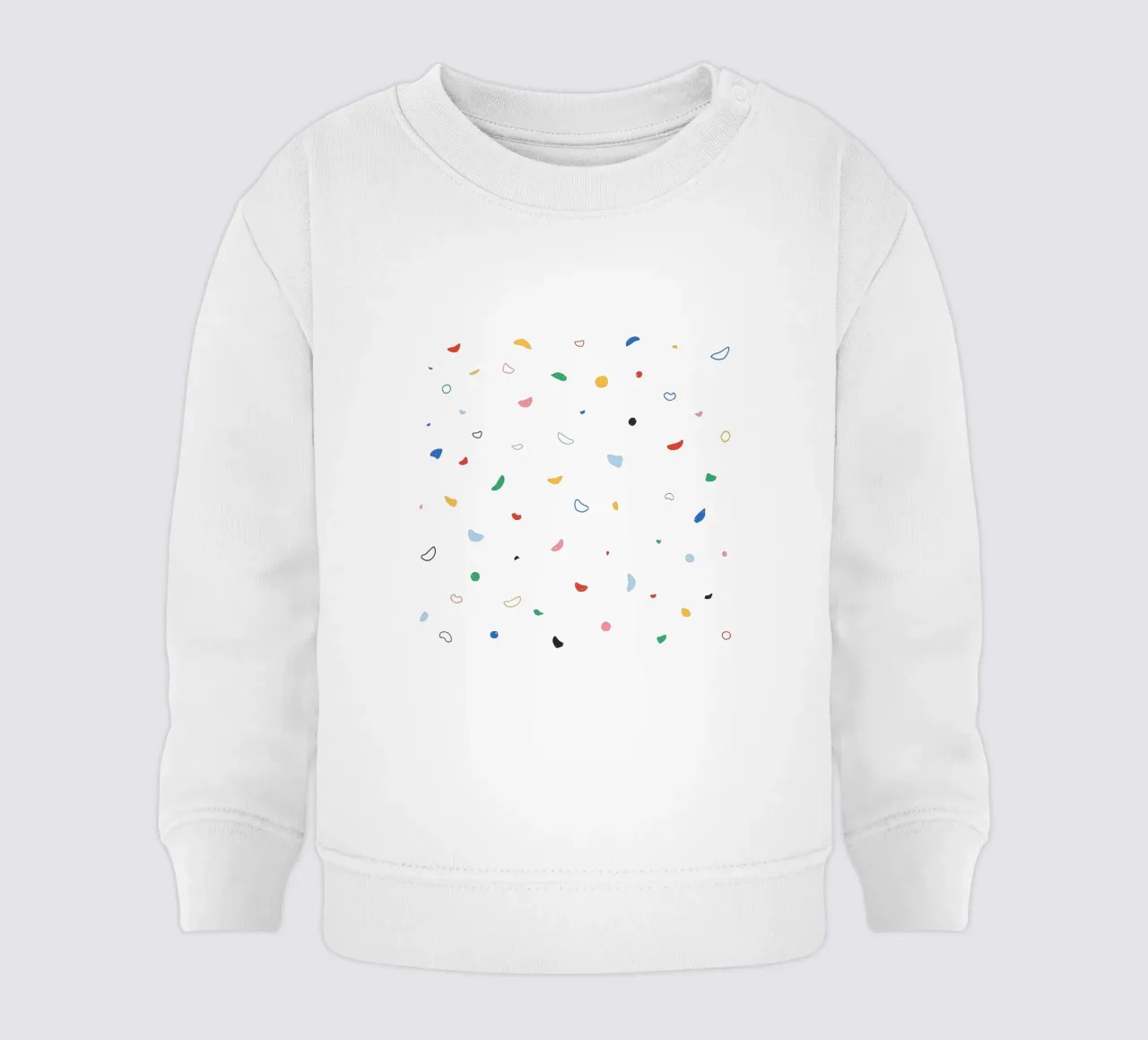 Parete di arrampicata colorata felpa neonato da justclimberthings