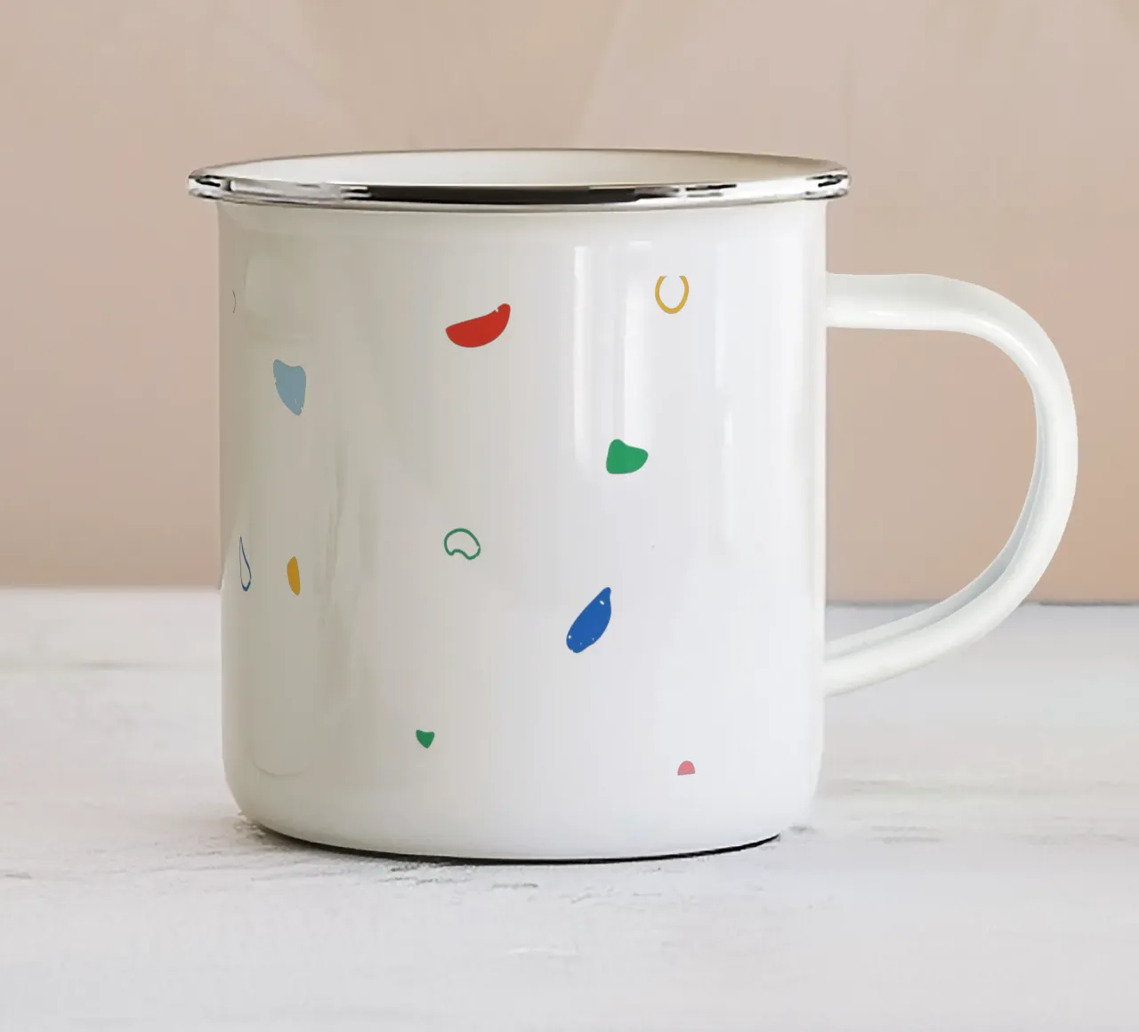 Mur d'escalade coloré mug en émail de justclimberthings