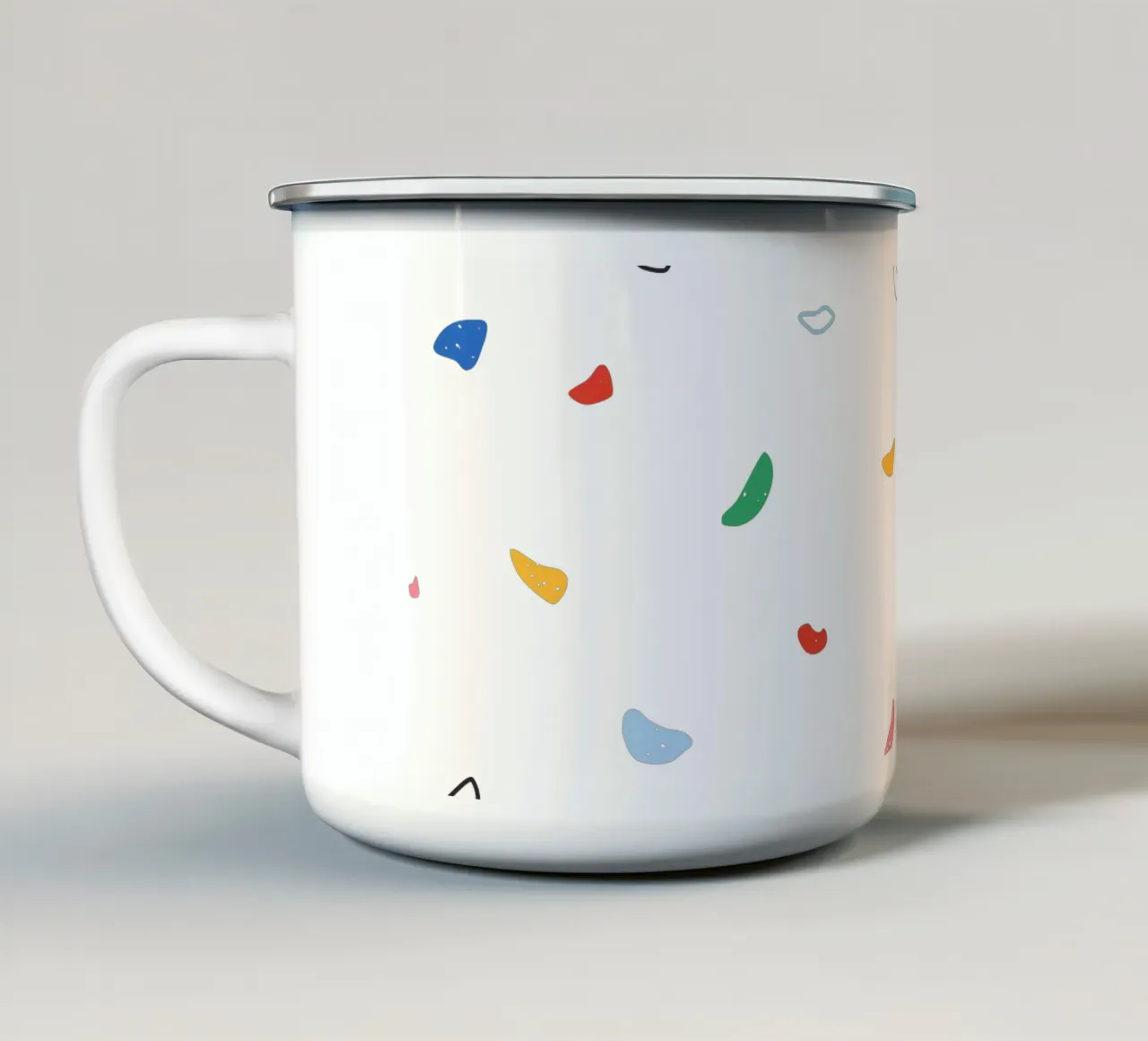 Mur d'escalade coloré mug en émail de justclimberthings