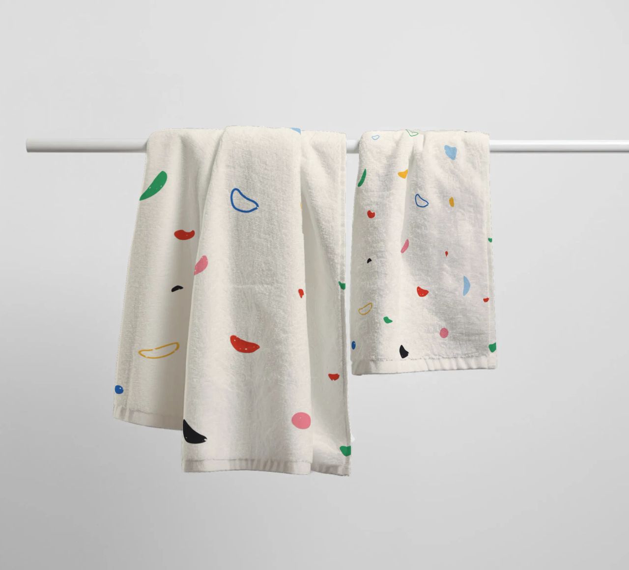 Parete di arrampicata colorata asciugamano da bagno da justclimberthings