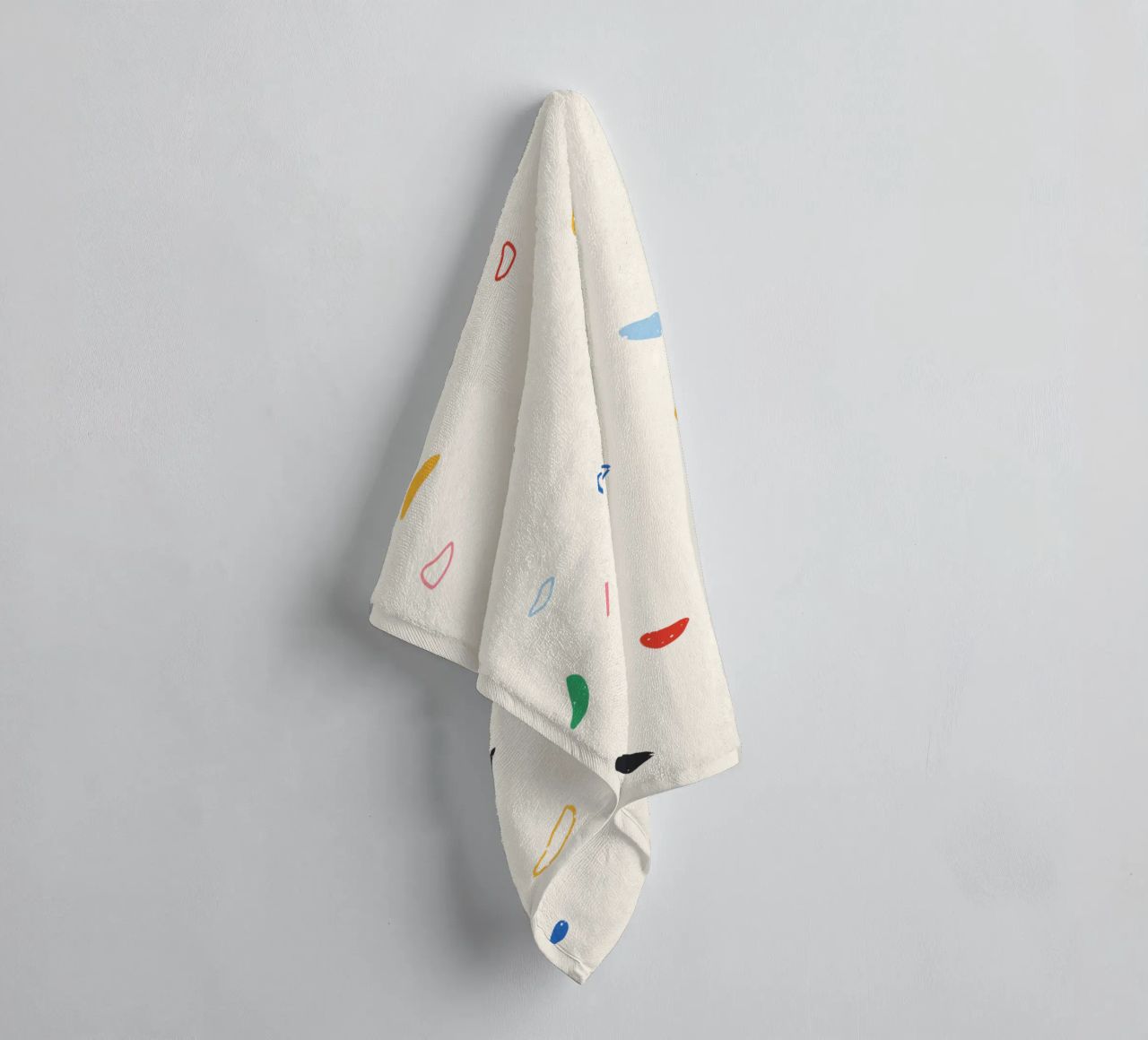 Parete di arrampicata colorata asciugamano da bagno da justclimberthings