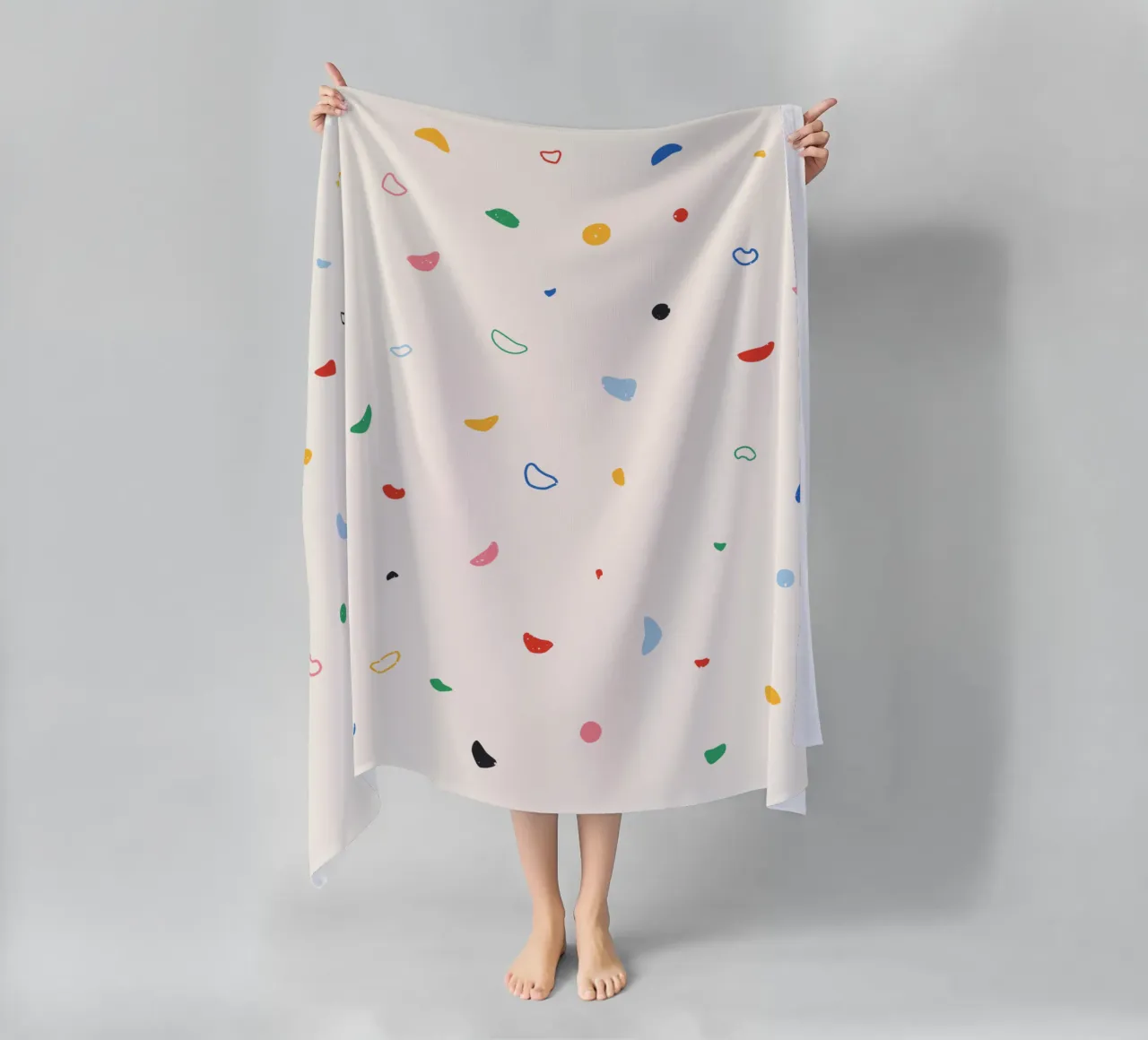 Kleurrijke klimwand strandhanddoek van justclimberthings