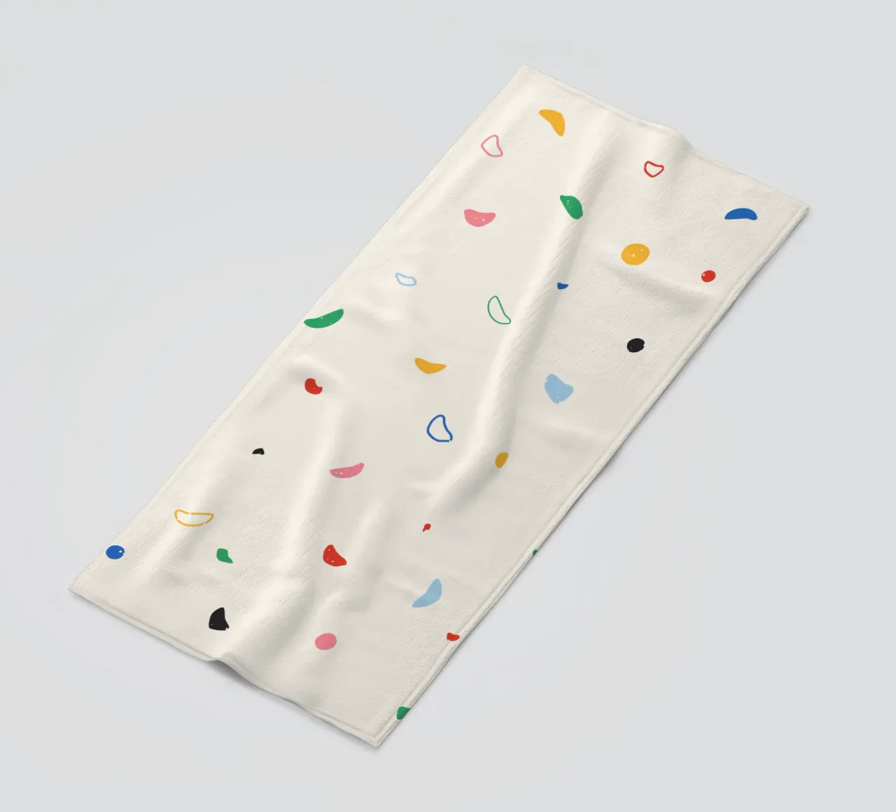 Parete di arrampicata colorata telo mare da justclimberthings