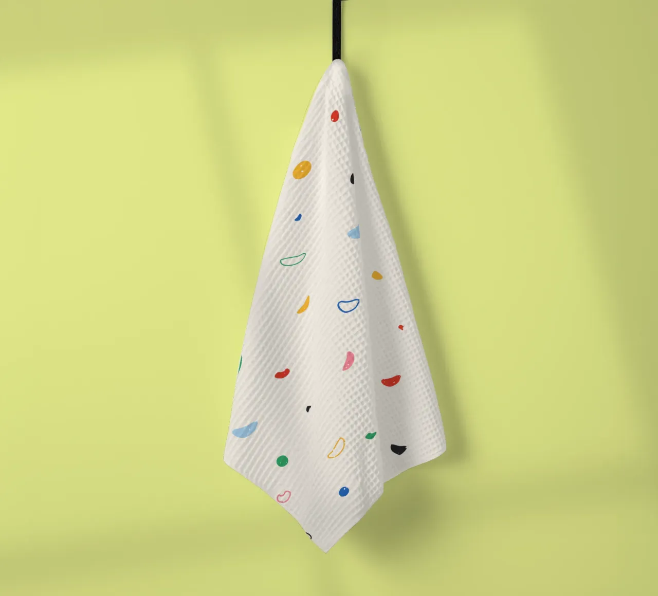 Parete di arrampicata colorata canovaccio da cucina da justclimberthings