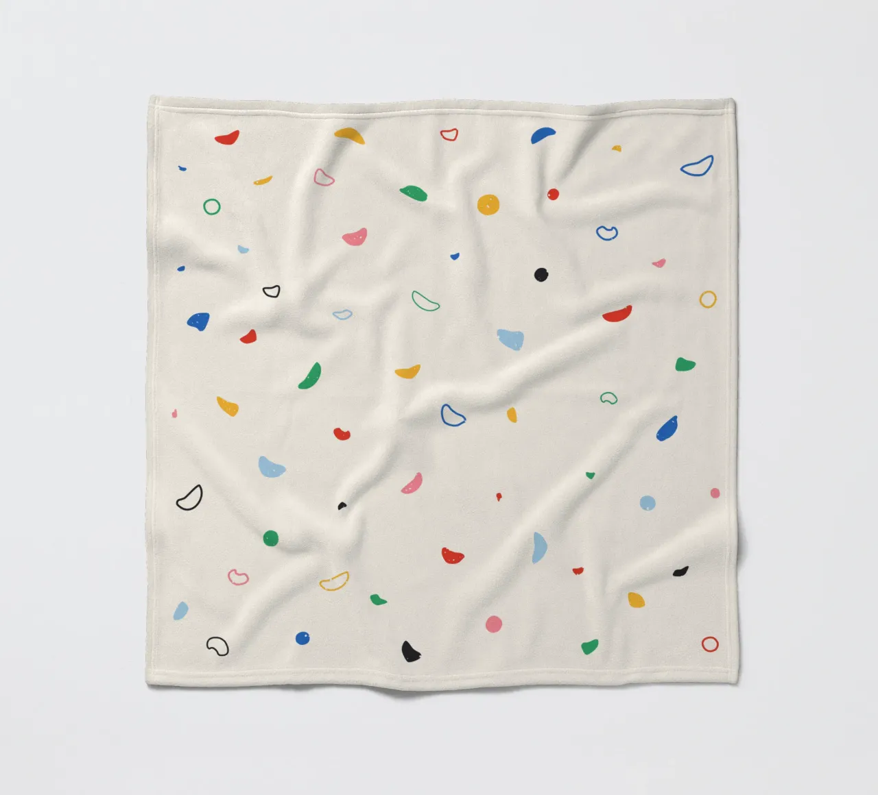 Colorful Climbing Wall fleece blanket by justclimberthings