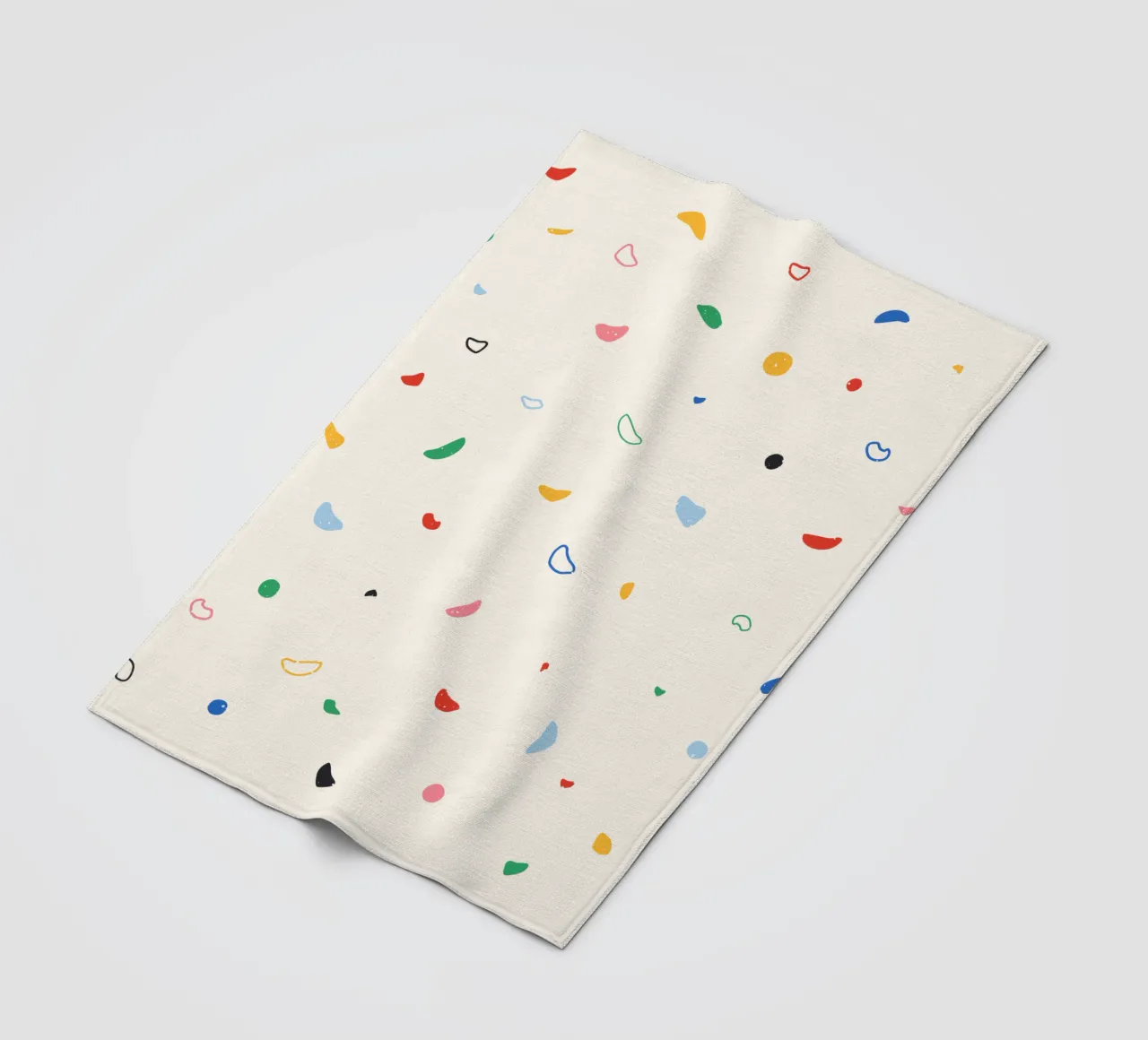 Colorful Climbing Wall fleece blanket by justclimberthings