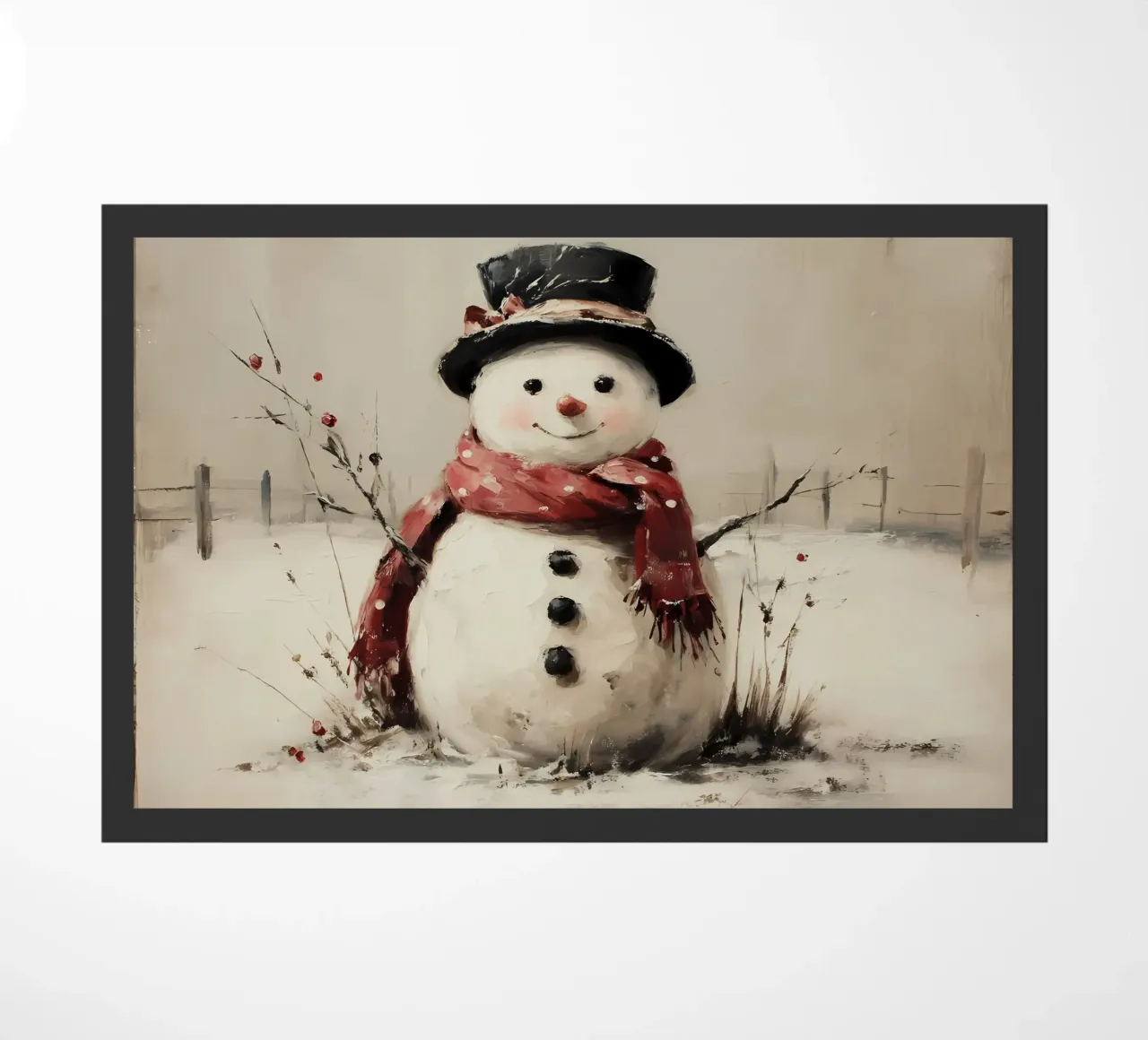 Pupazzo di neve invernale zerbino da IamHomeStudio