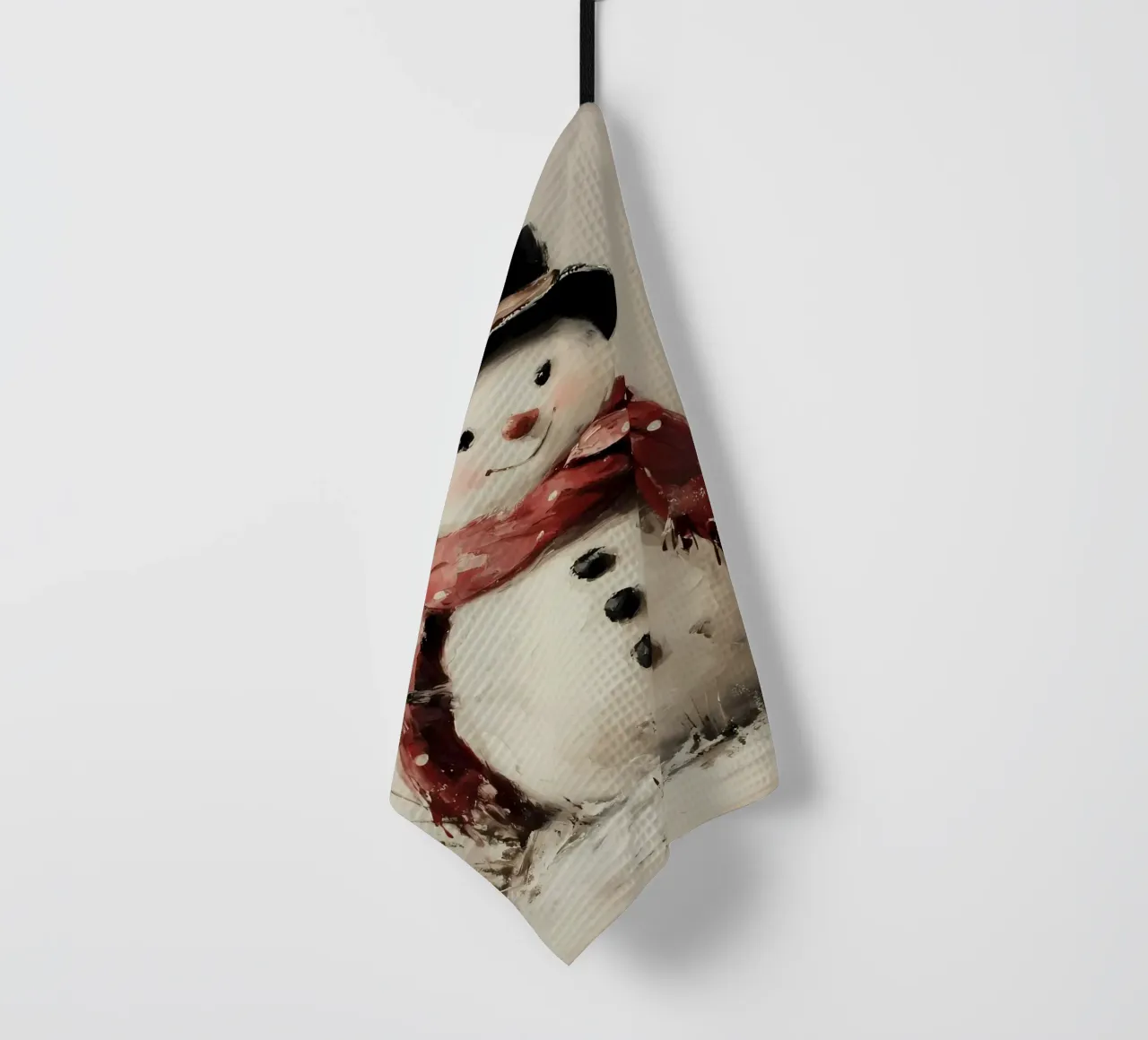 Pupazzo di neve invernale canovaccio da cucina da IamHomeStudio