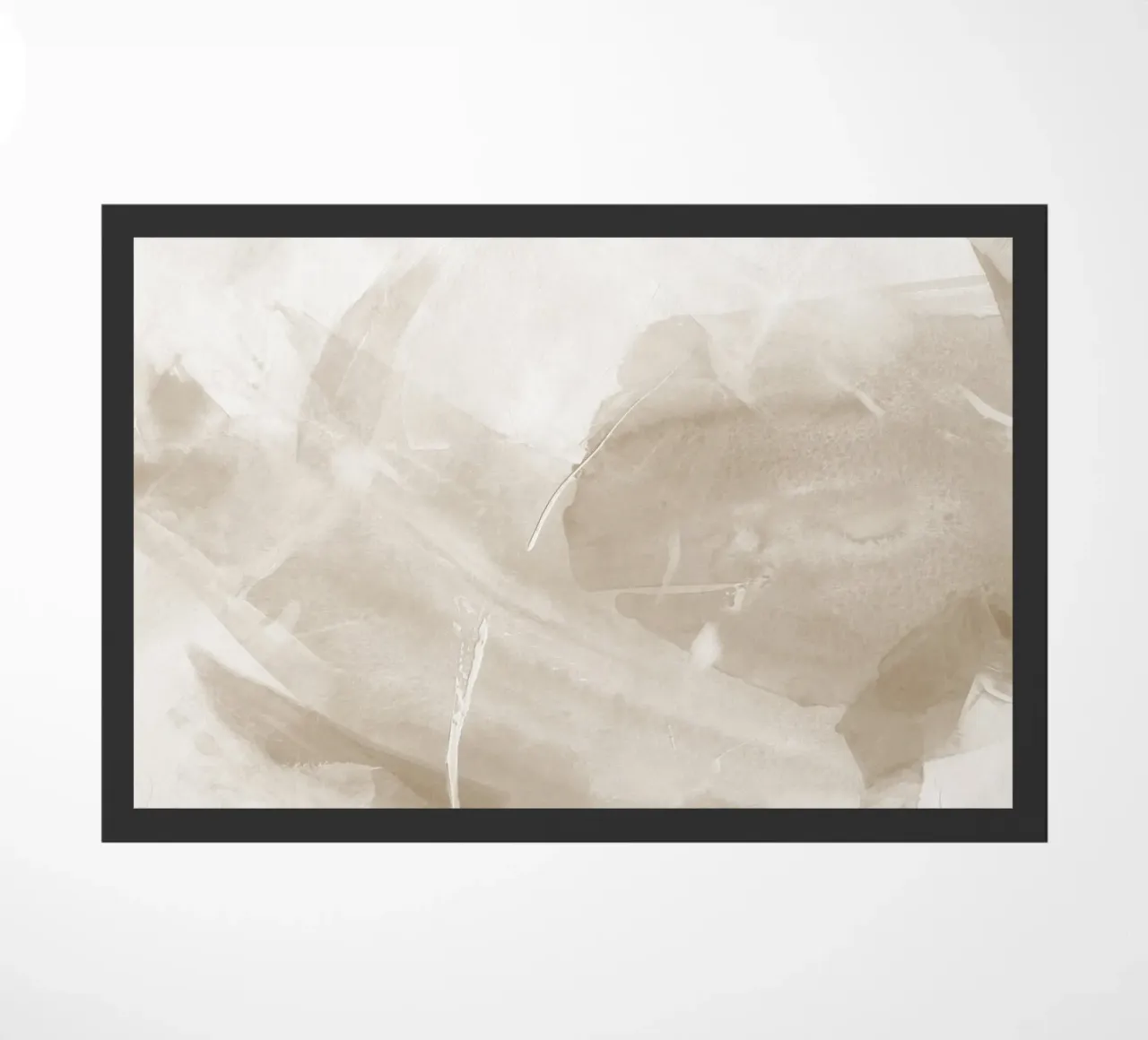 Pennellate astratte beige 1 zerbino da NouveauPrints