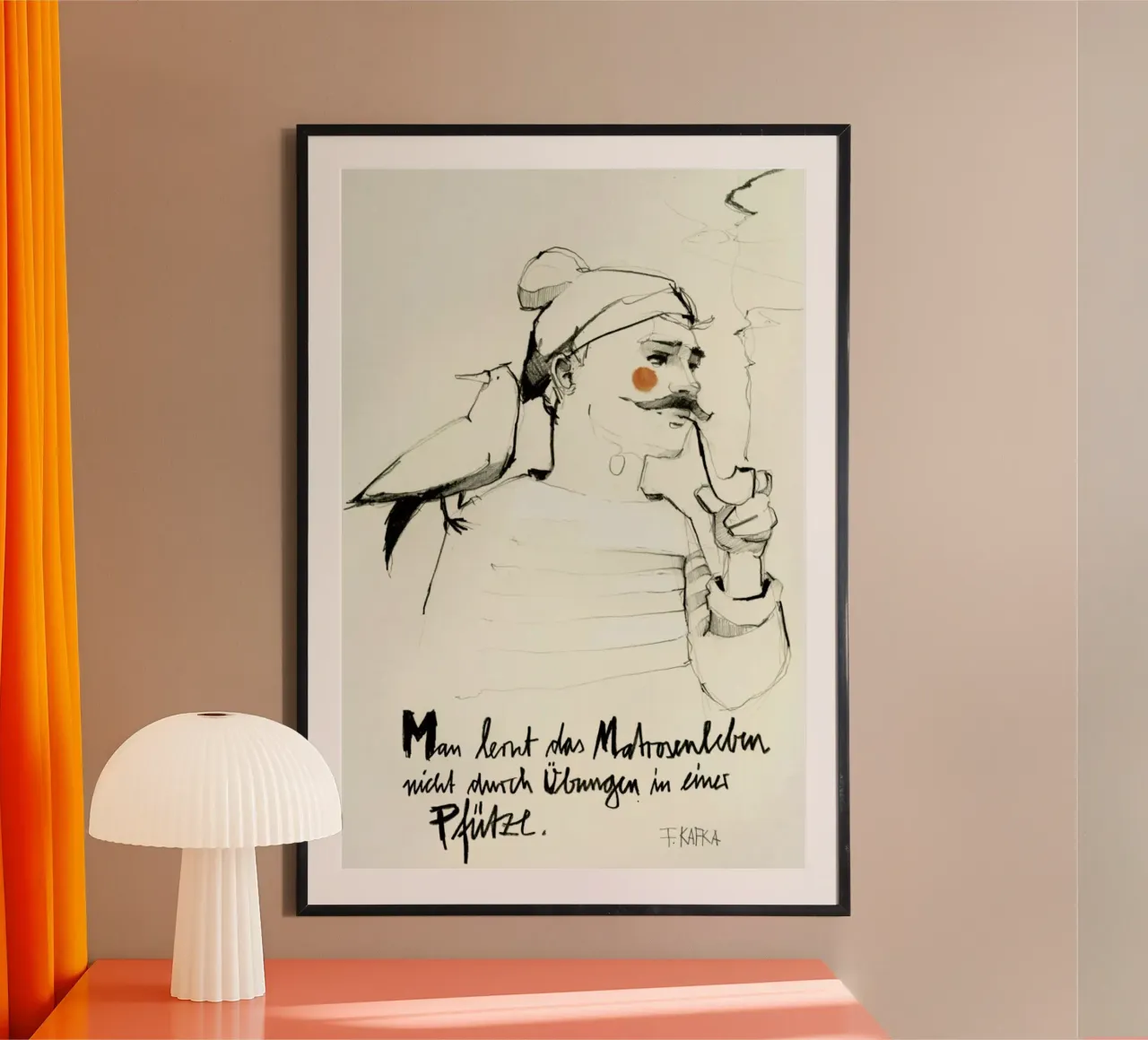 Matrosenleben poster con telaio in plastica da Ekaterina Koroleva