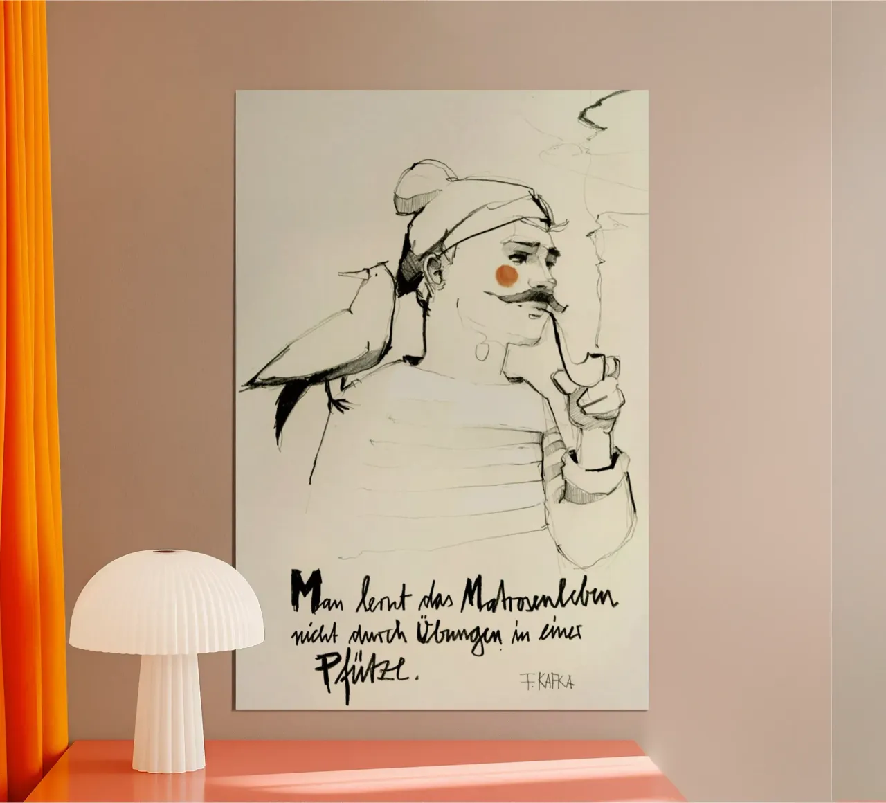 Matrosenleben poster con telaio in plastica da Ekaterina Koroleva