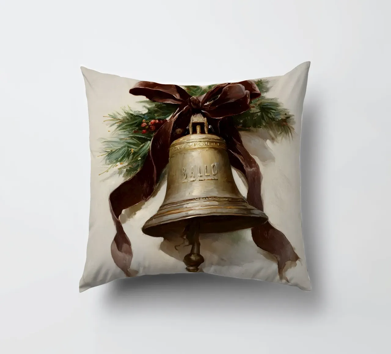 Campana di Natale cuscino da IamHomeStudio