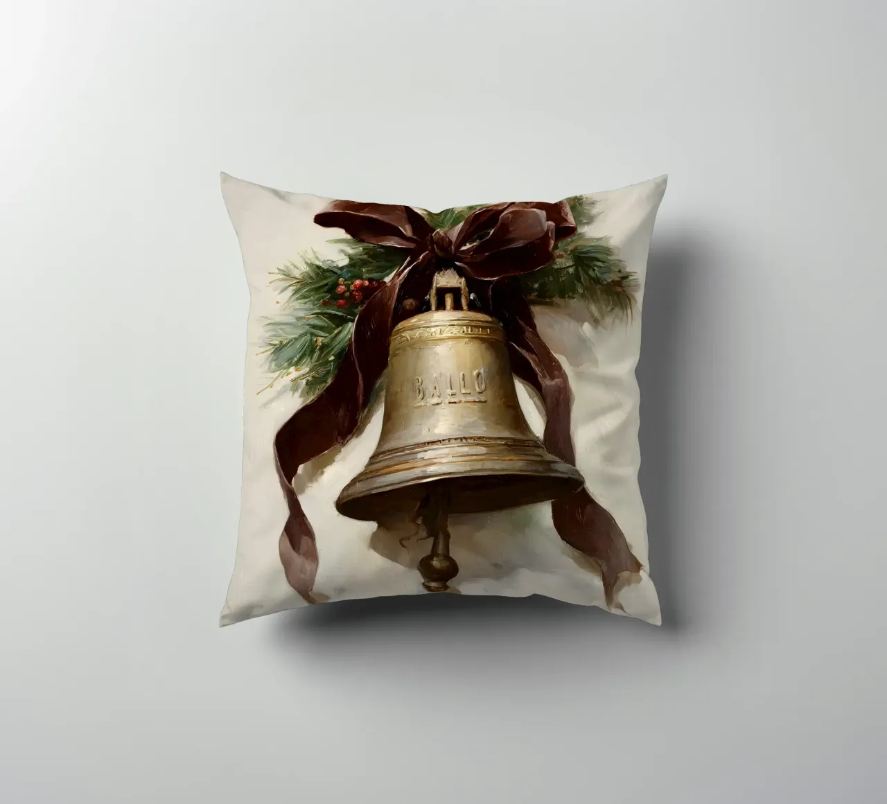 Campana di Natale cuscino da IamHomeStudio