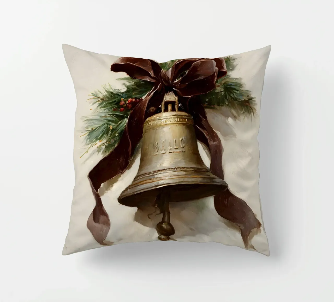 Campana di Natale cuscino da IamHomeStudio