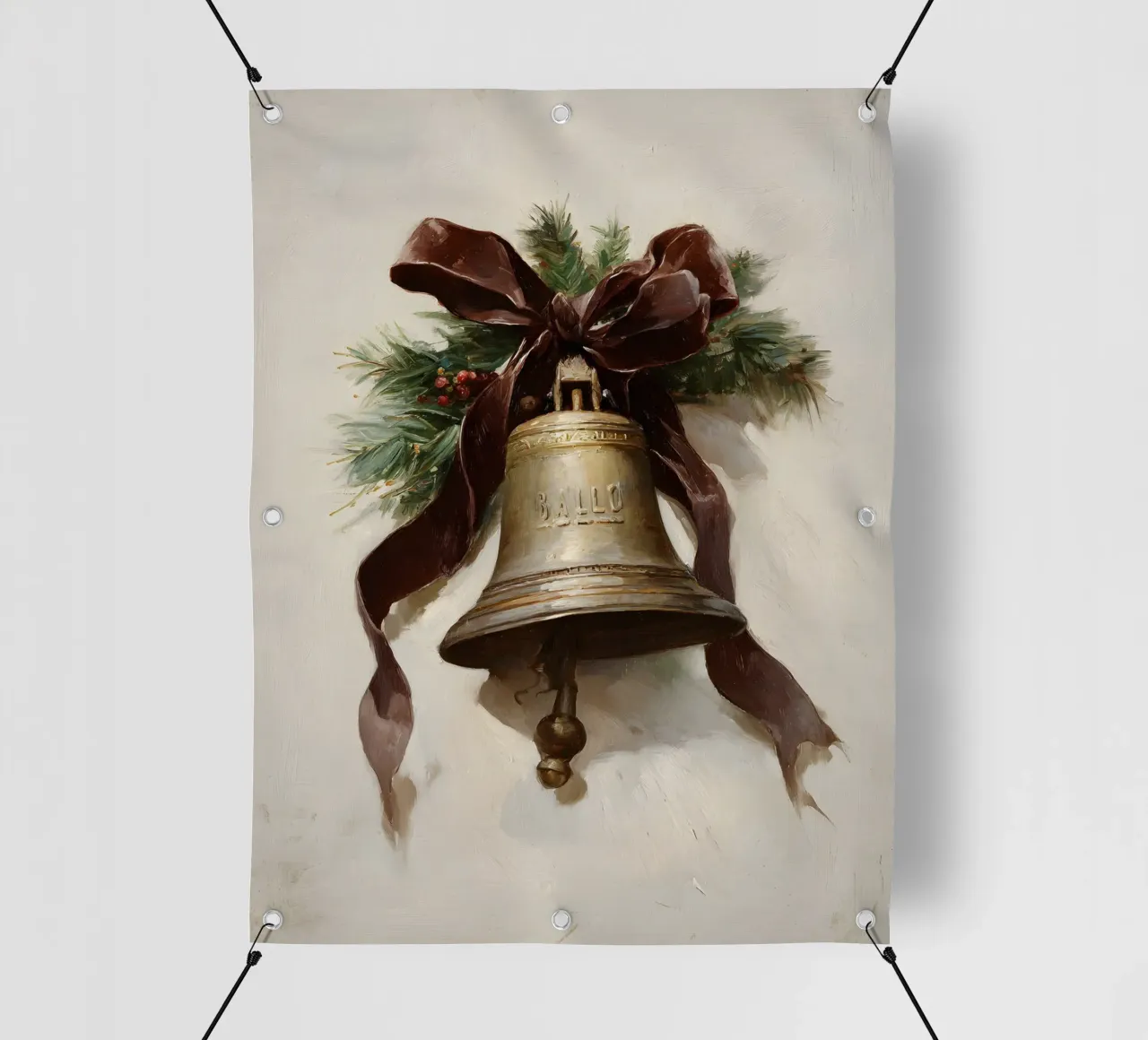 Campana di Natale telo in pvc da IamHomeStudio