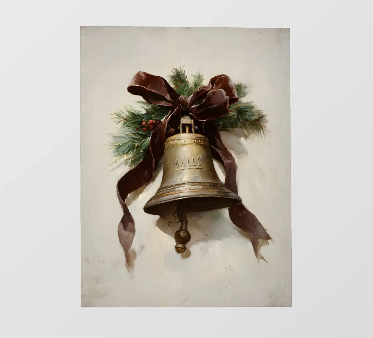Campana di Natale telo in pvc da IamHomeStudio