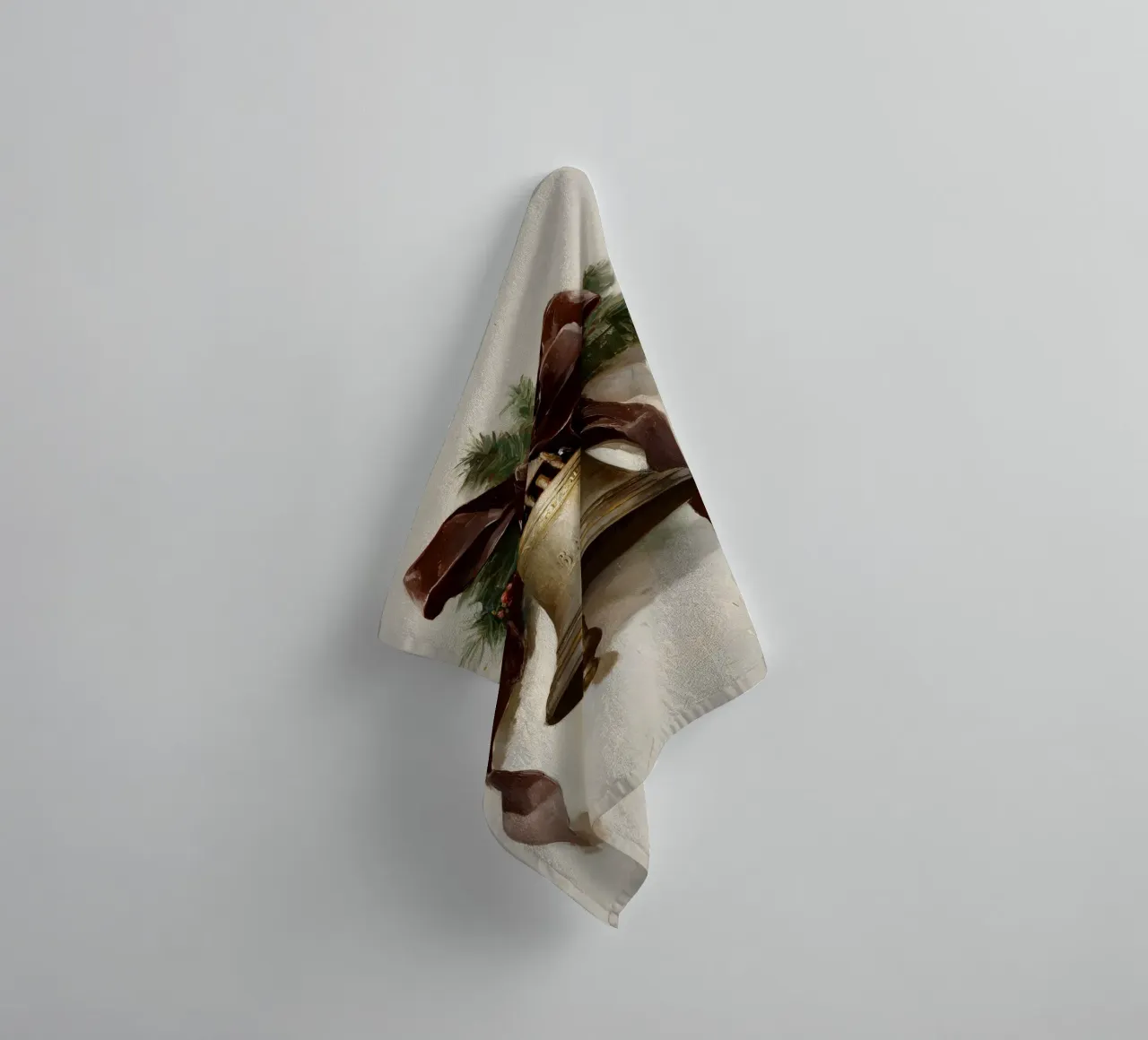 Campana di Natale asciugamano da bagno da IamHomeStudio
