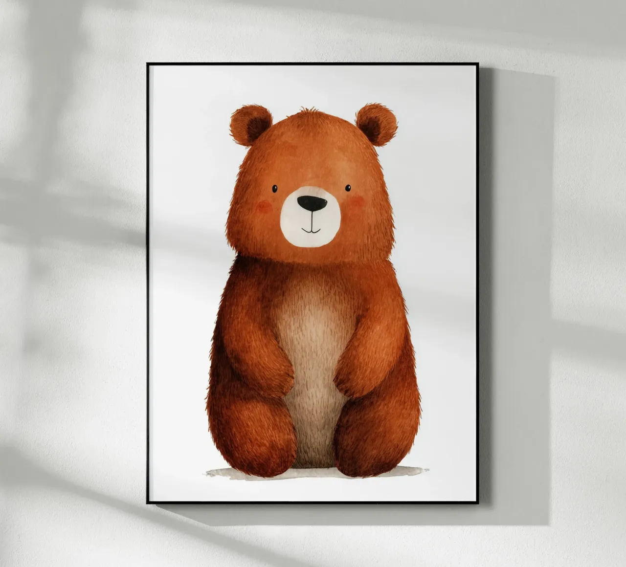 Poster di un simpatico orso bruno plexiglass da Kid’s Dream