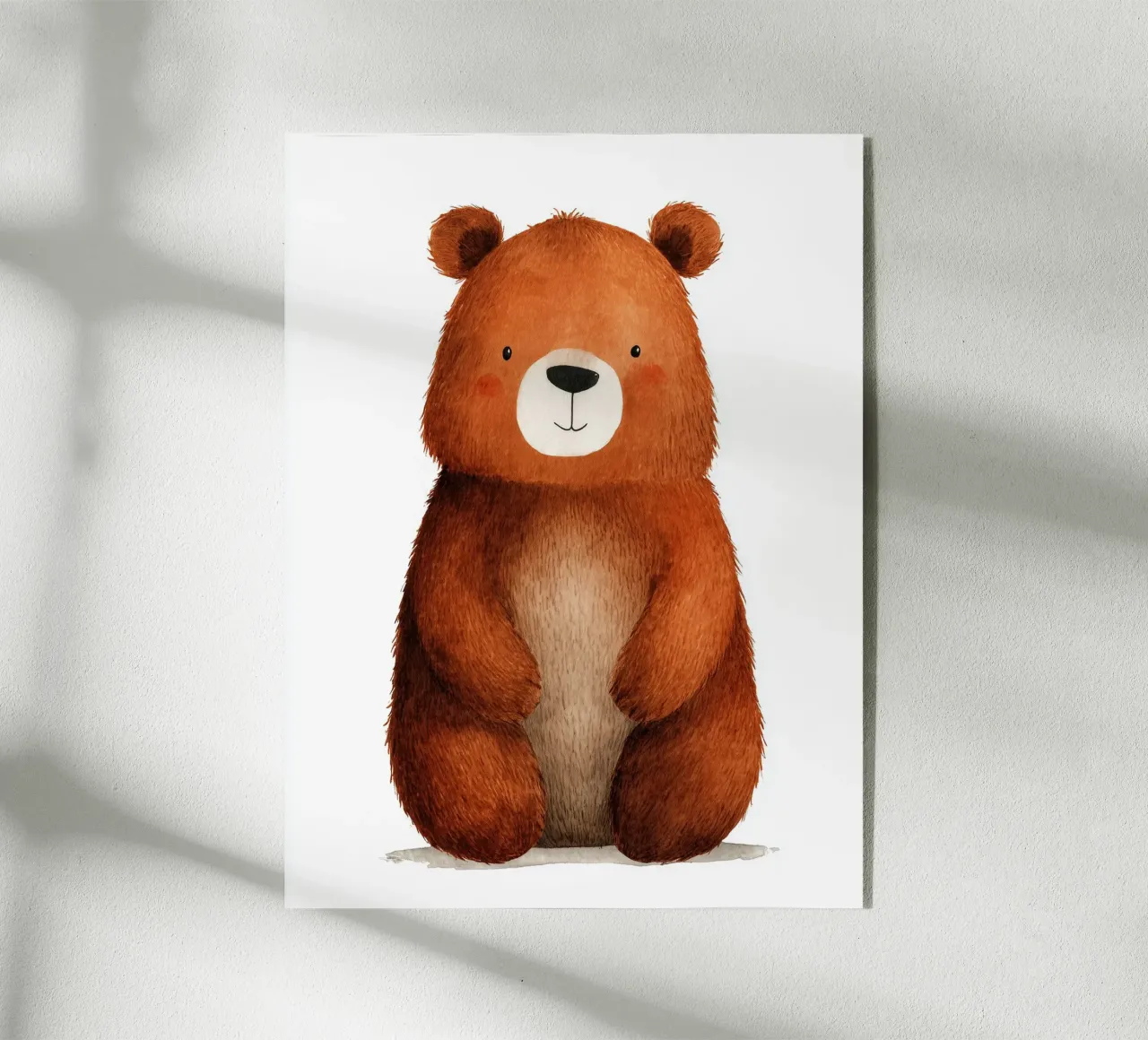 Poster di un simpatico orso bruno plexiglass da Kid’s Dream