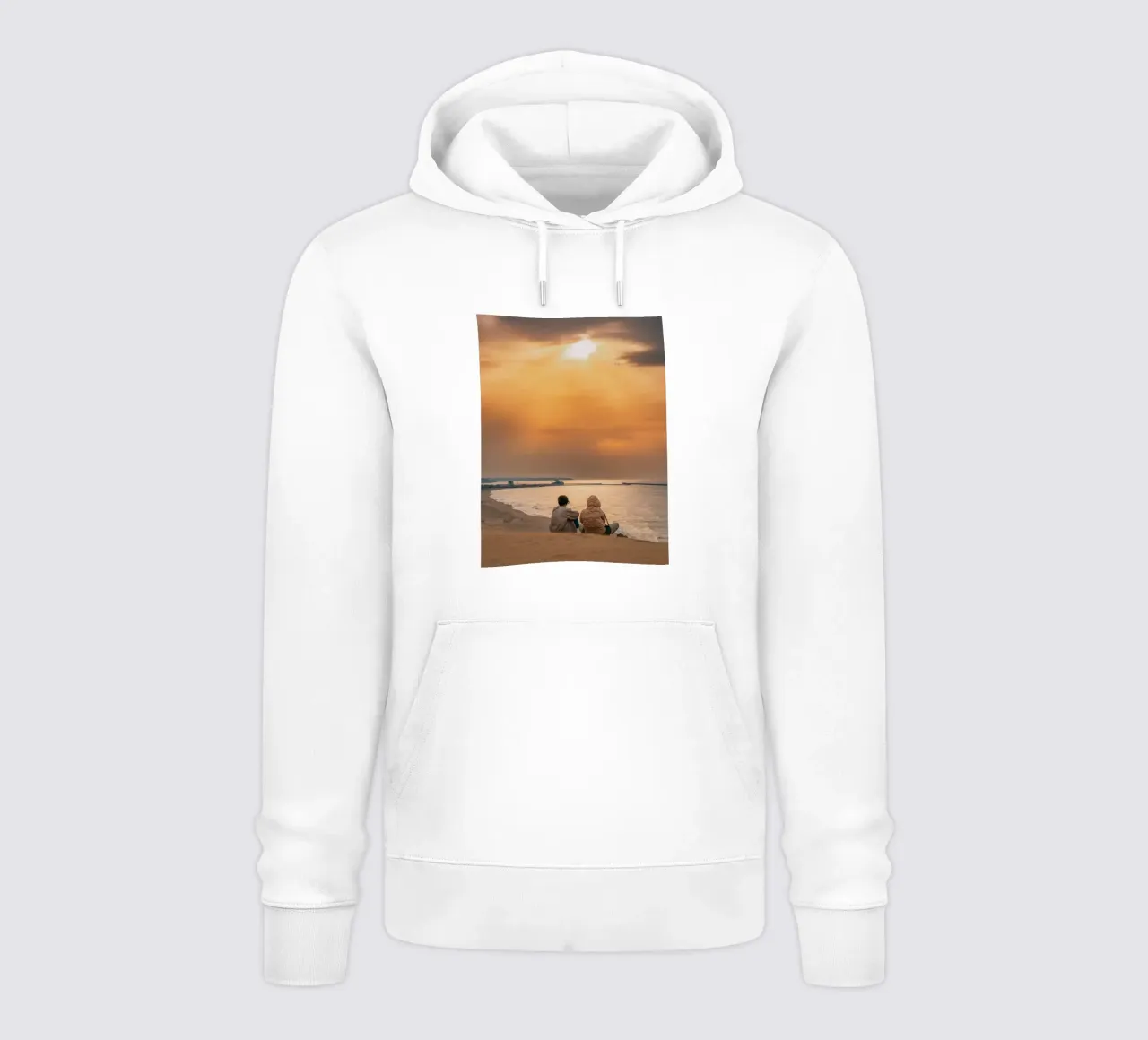 Tramonto nel deserto di Tottori, Giappone felpa con cappuccio da Marcel Bisig