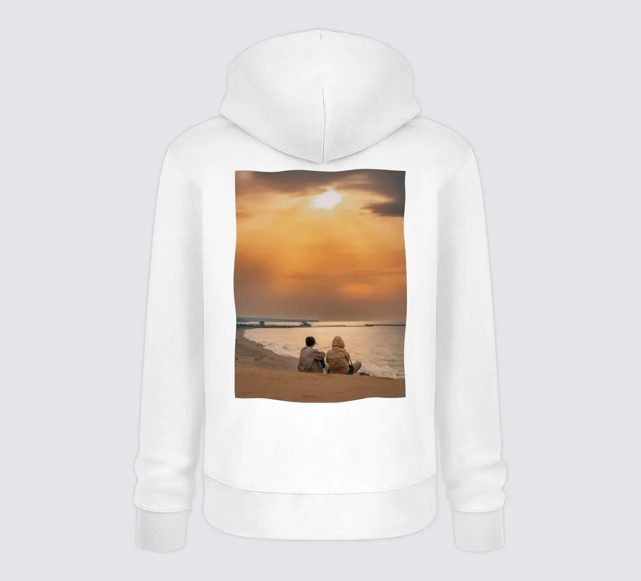 Tramonto nel deserto di Tottori, Giappone felpa con cappuccio da Marcel Bisig