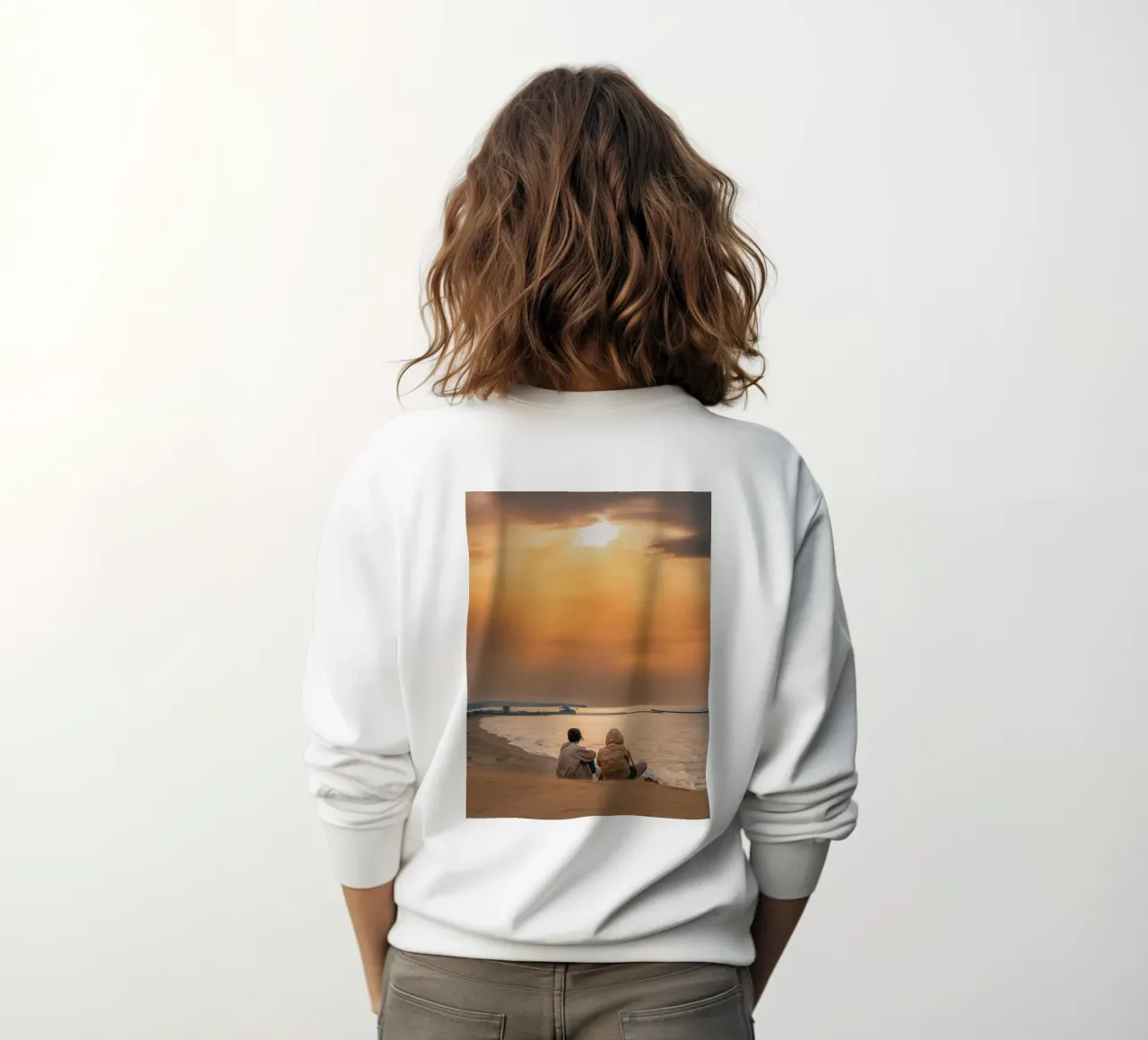 Tramonto nel deserto di Tottori, Giappone felpa da Marcel Bisig