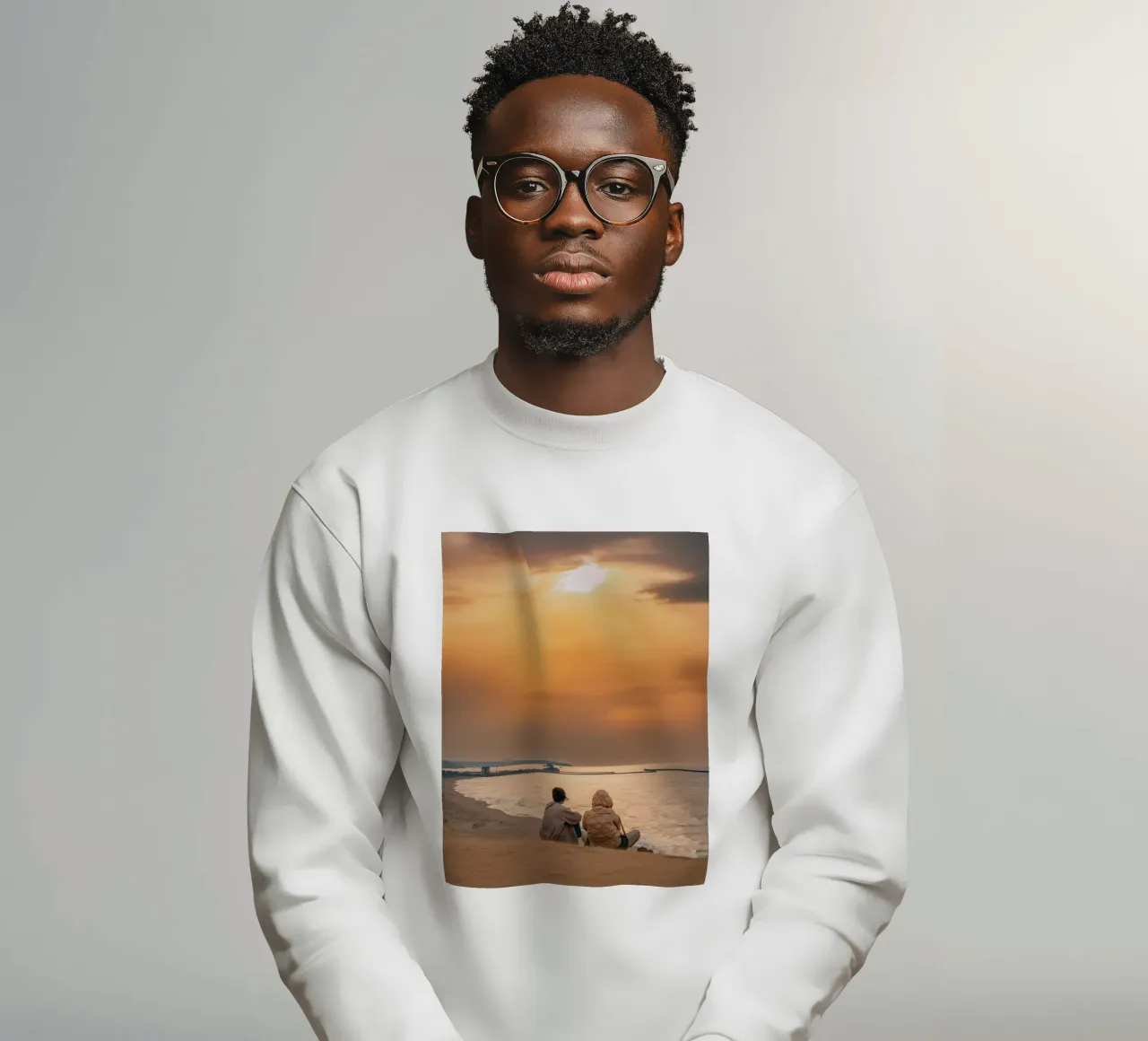 Tramonto nel deserto di Tottori, Giappone felpa da Marcel Bisig