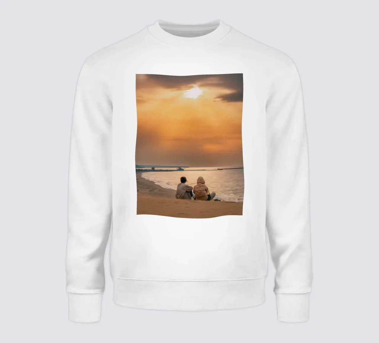 Tramonto nel deserto di Tottori, Giappone felpa da Marcel Bisig