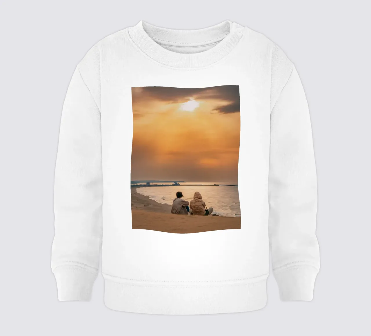 Tramonto nel deserto di Tottori, Giappone felpa neonato da Marcel Bisig