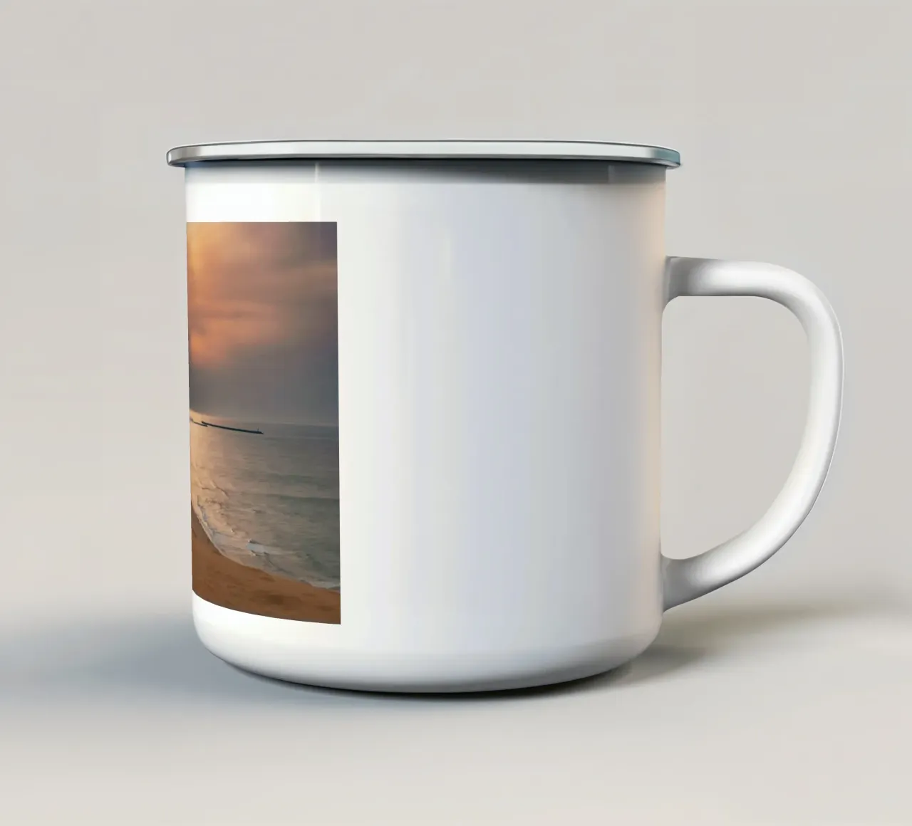 Tramonto nel deserto di Tottori, Giappone tazza in smalto da Marcel Bisig