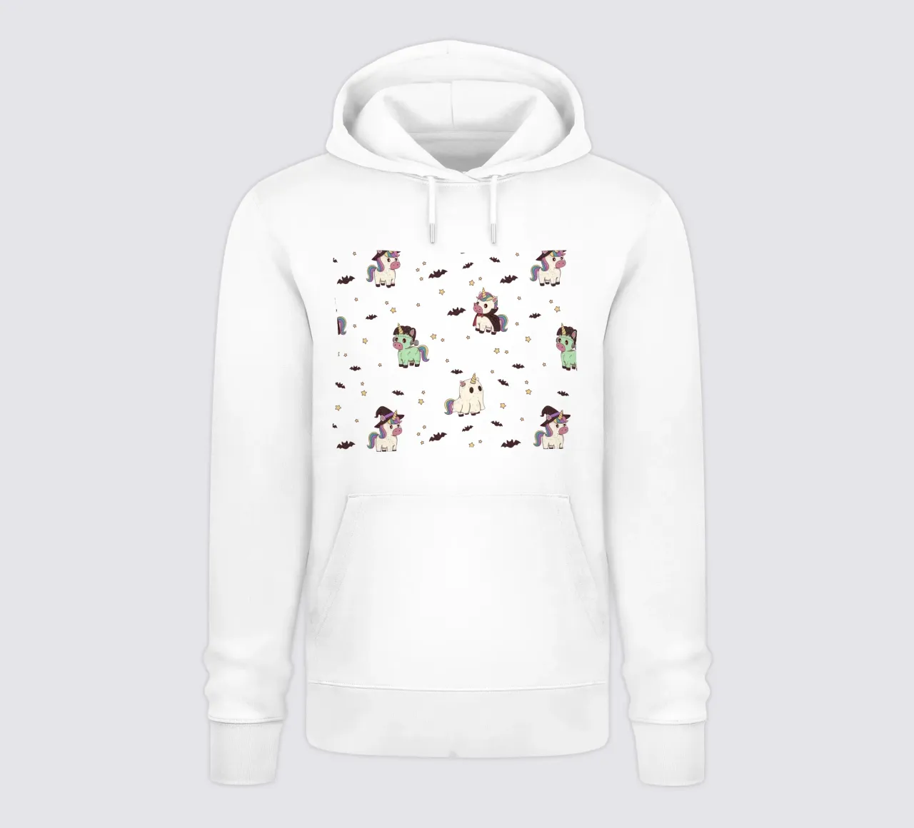 Halloween Unicorn Party Pattern sudadera con capucha de Loobs