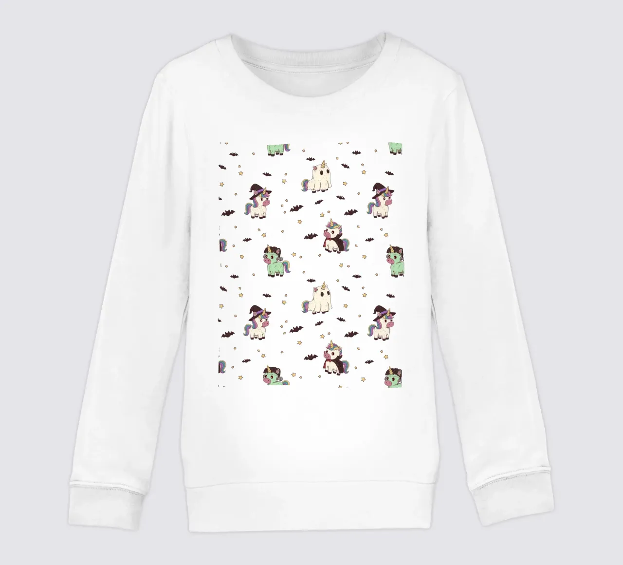 Halloween Unicorn Party Pattern sudadera para niño de Loobs